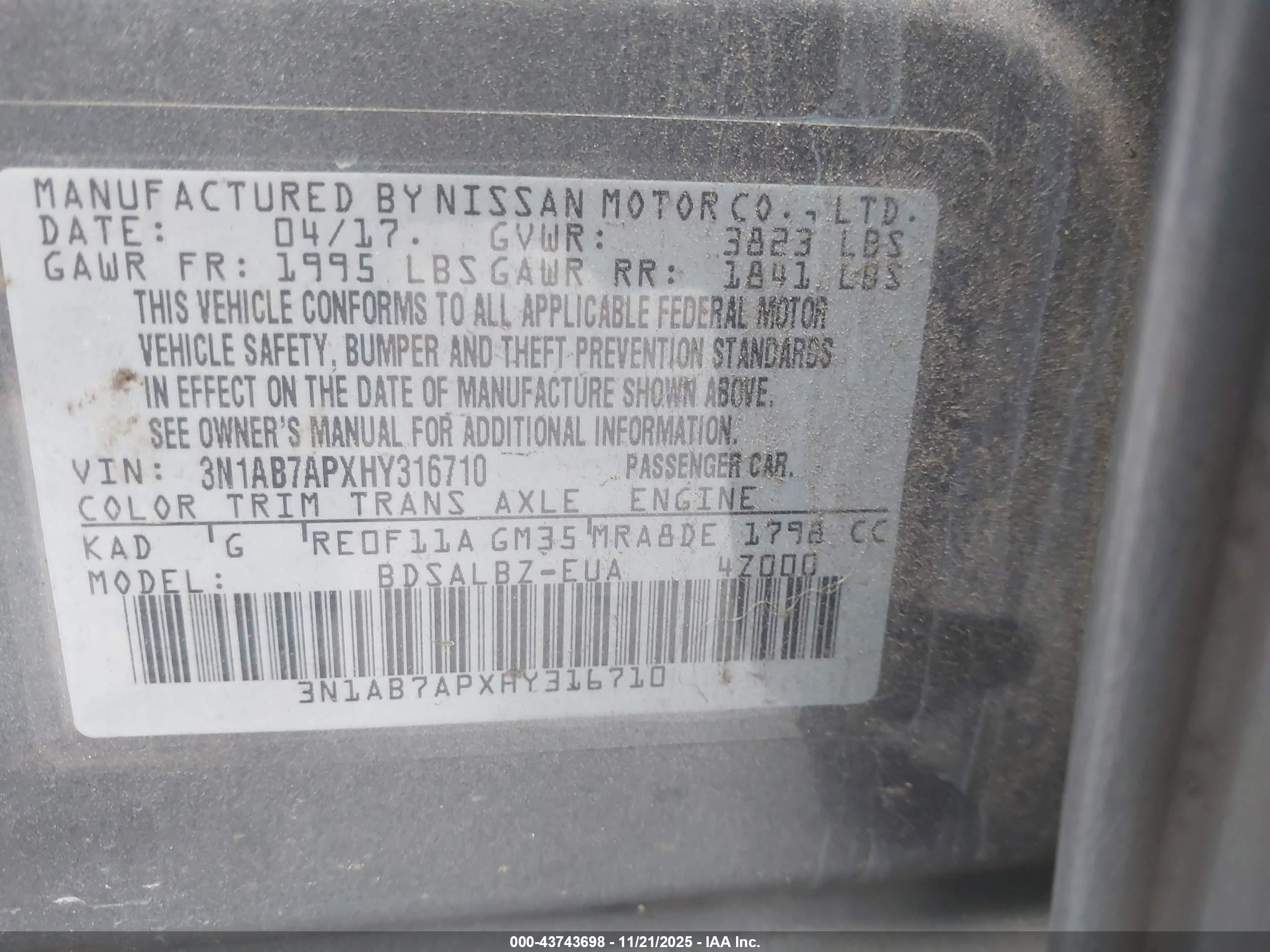 NISSAN SENTRA image 9