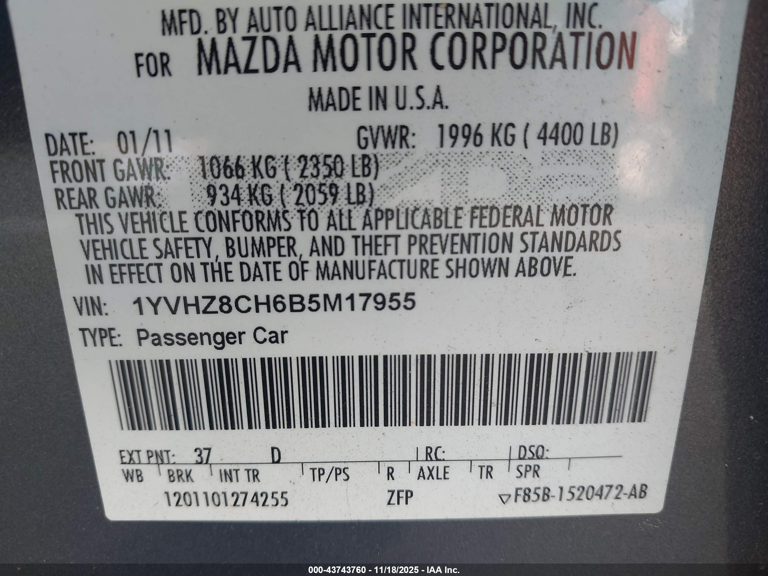 MAZDA MAZDA6 image 9