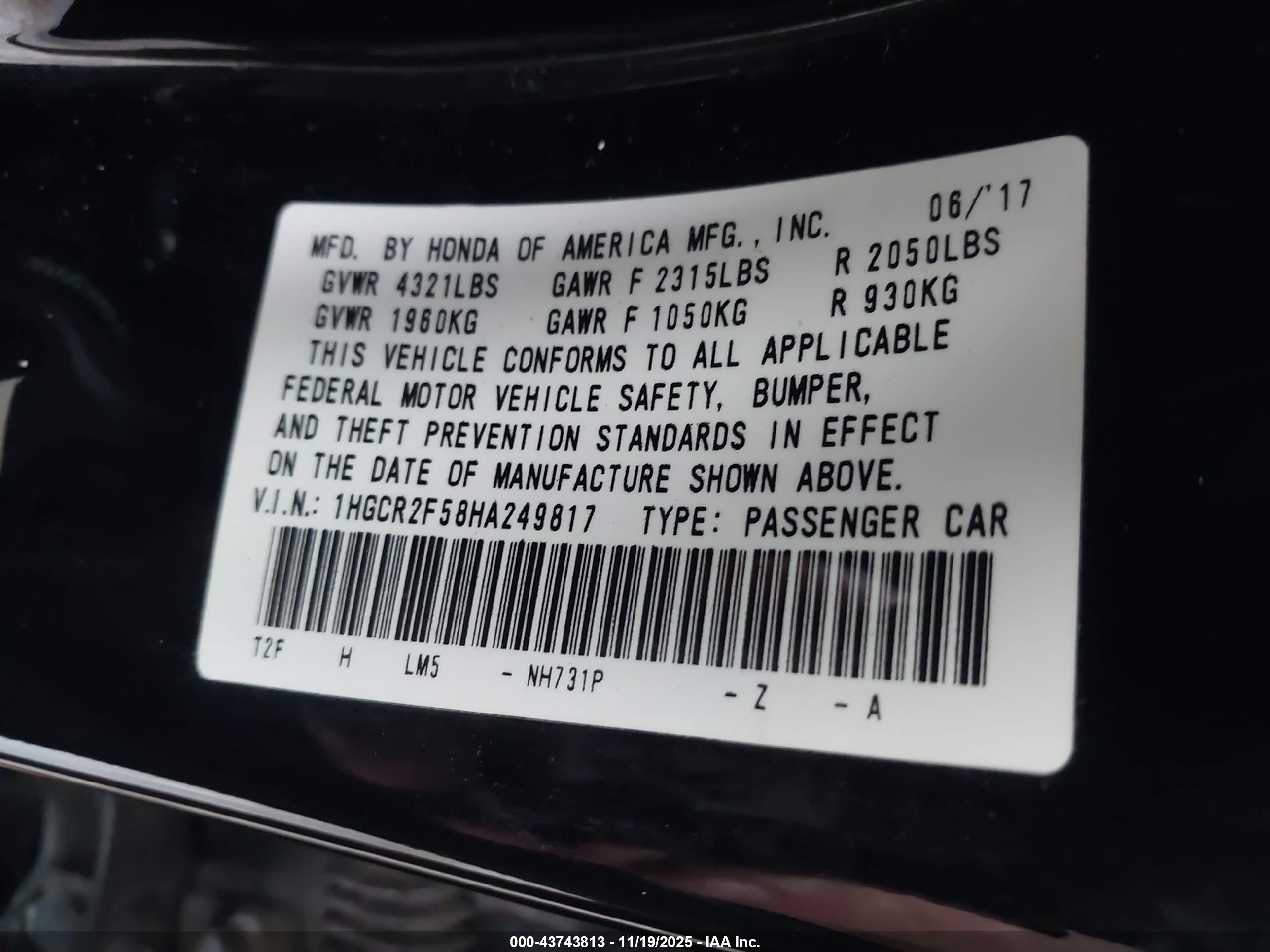 HONDA ACCORD image 9
