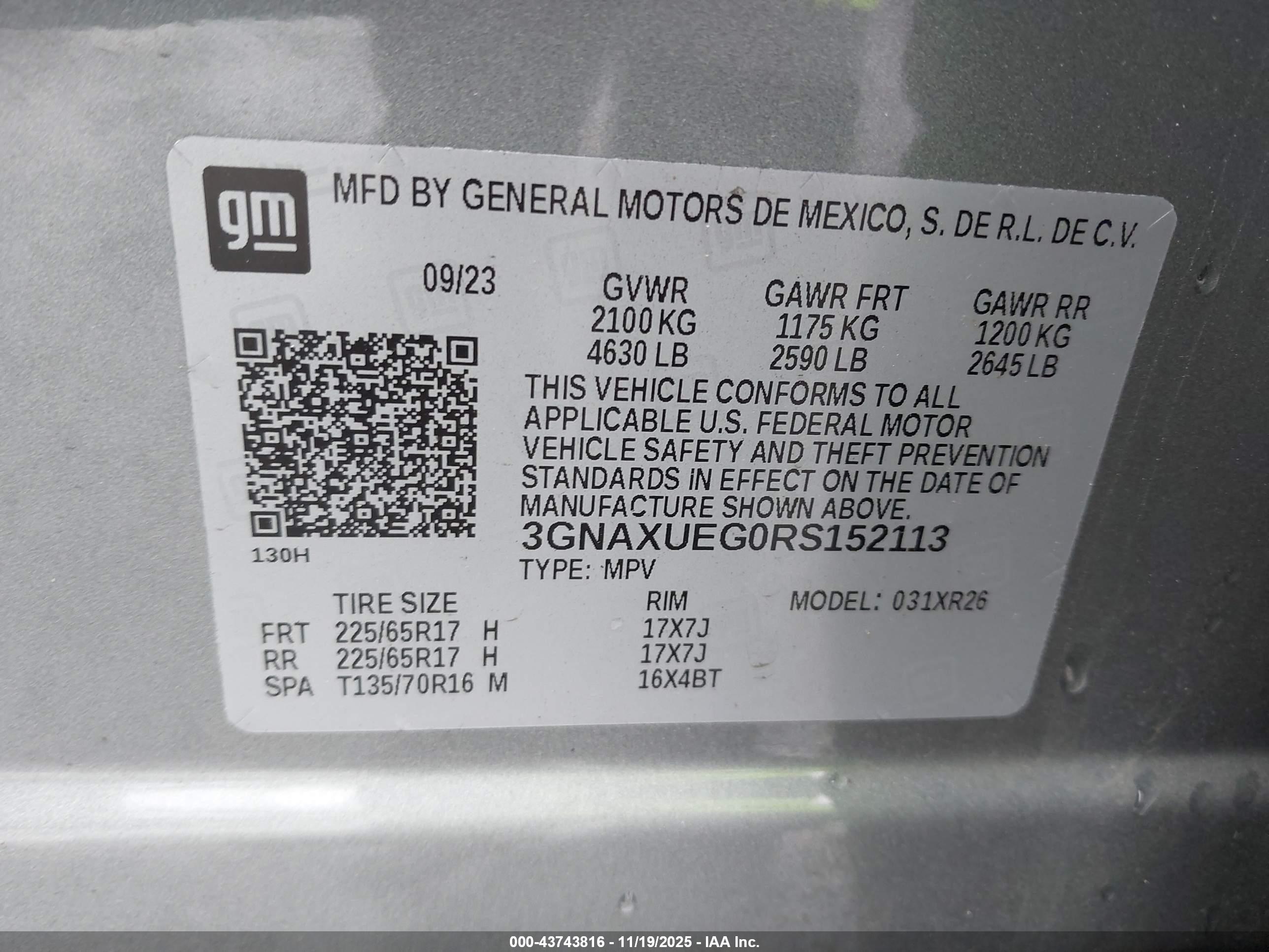 CHEVROLET EQUINOX image 9