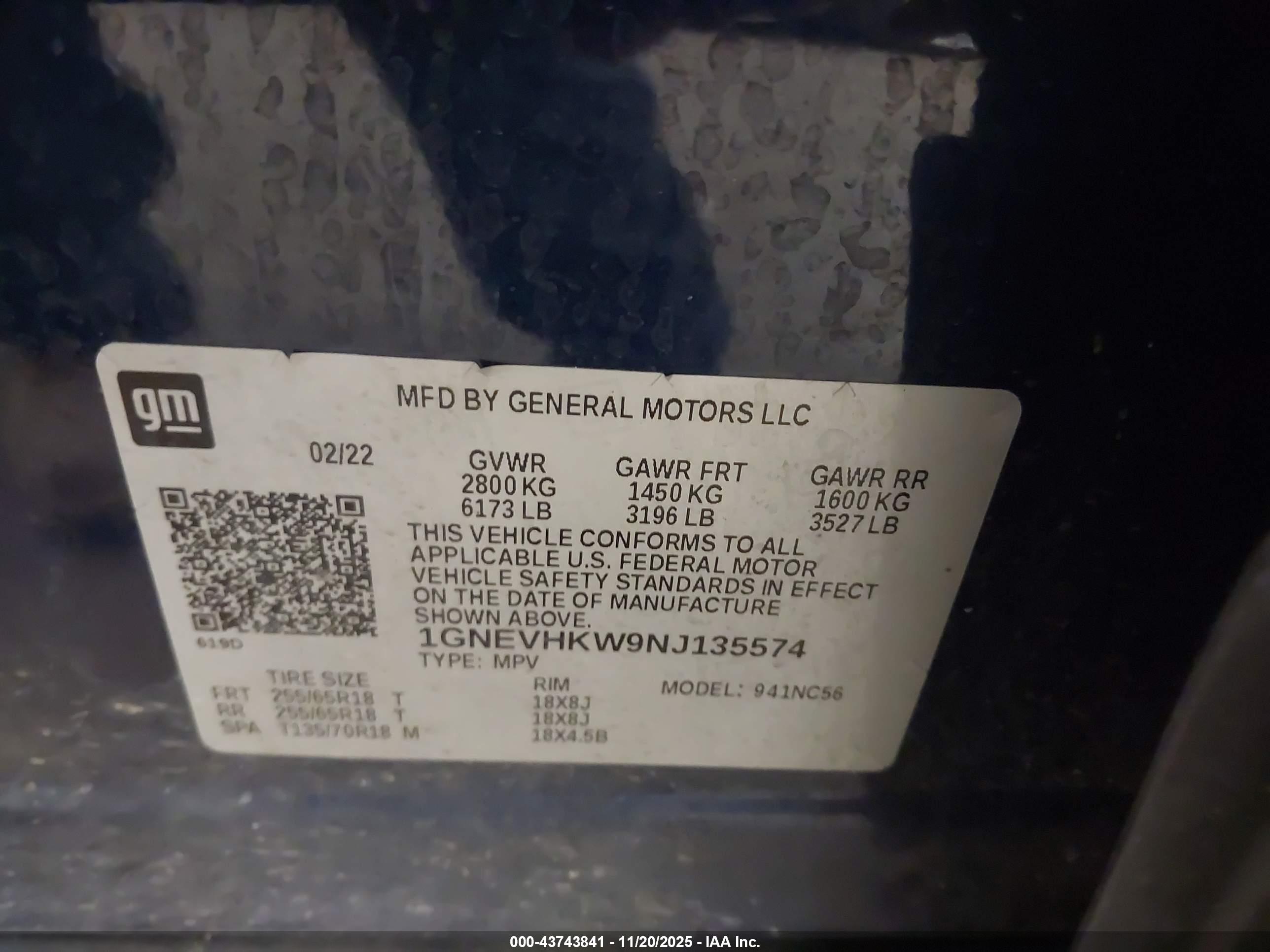 CHEVROLET TRAVERSE image 9