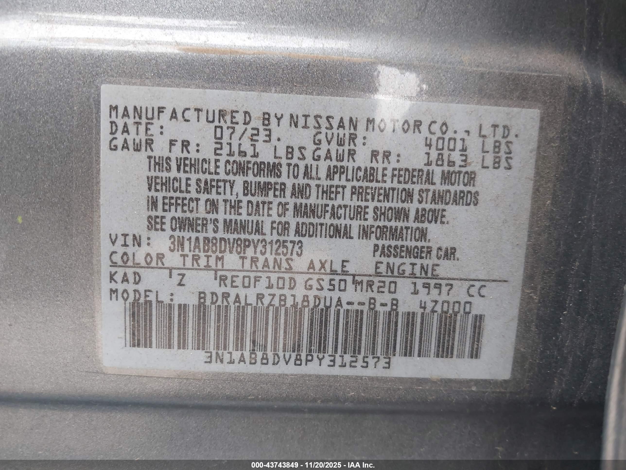 NISSAN SENTRA image 9