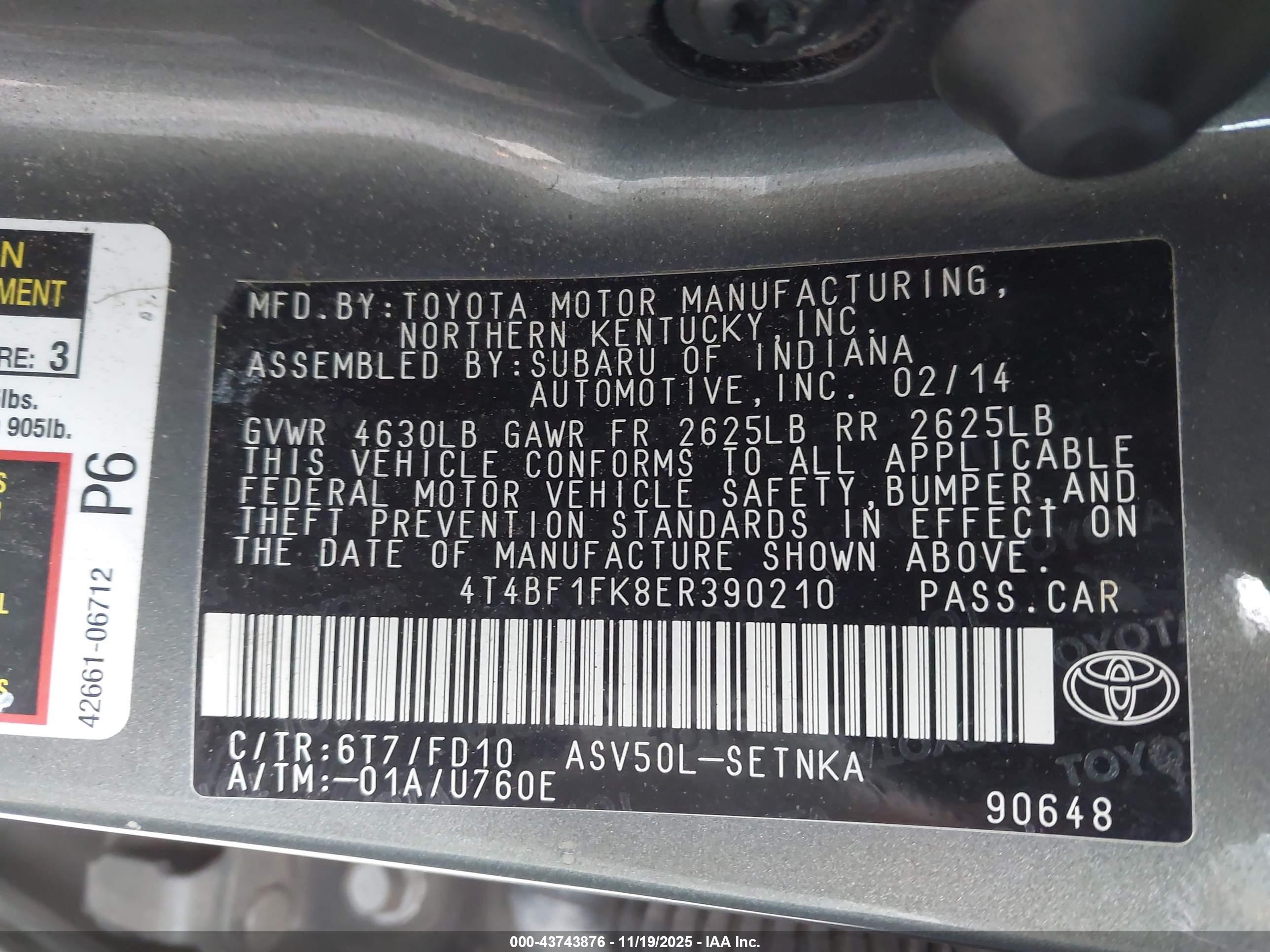 TOYOTA CAMRY image 9