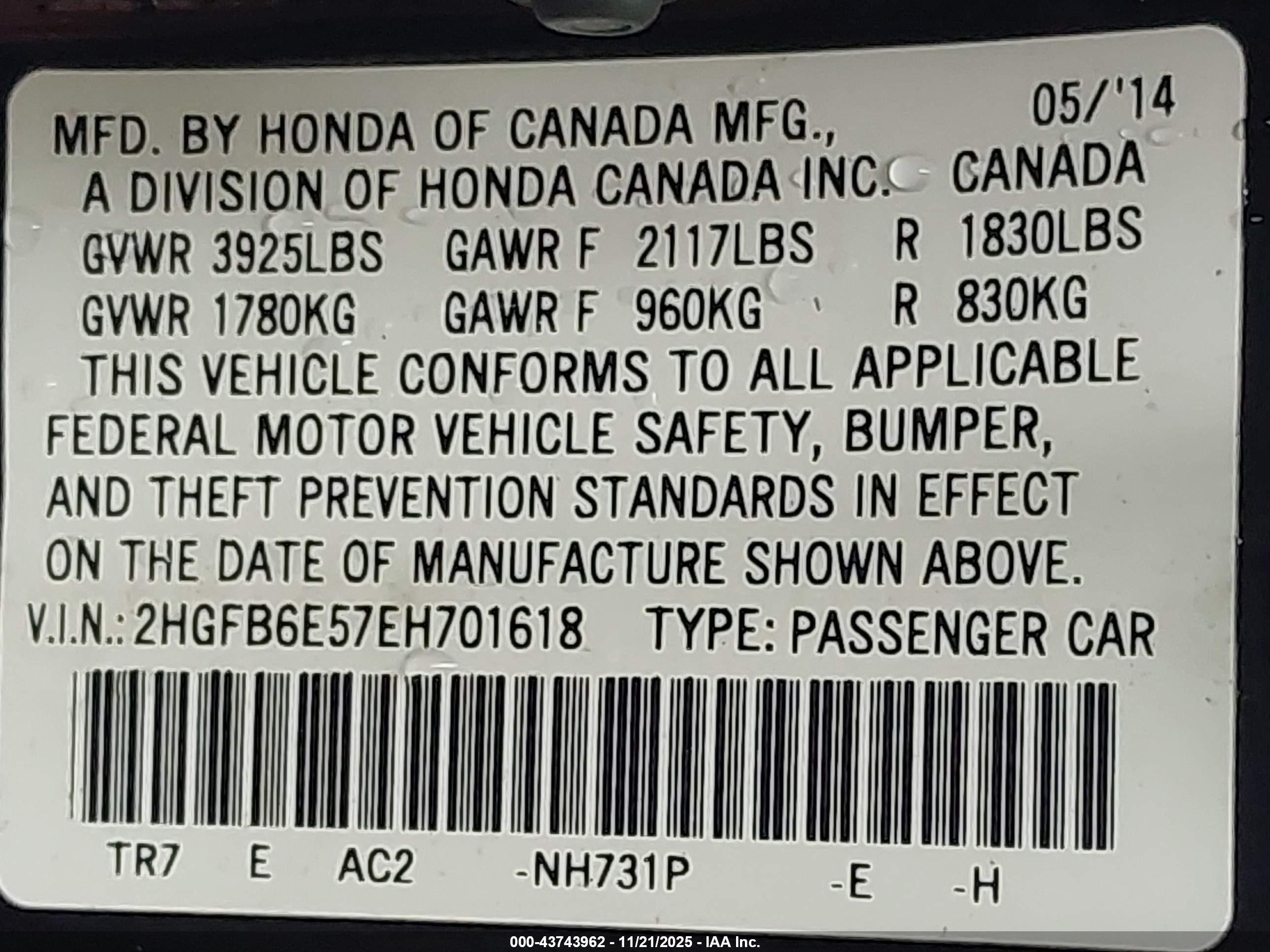HONDA CIVIC image 9
