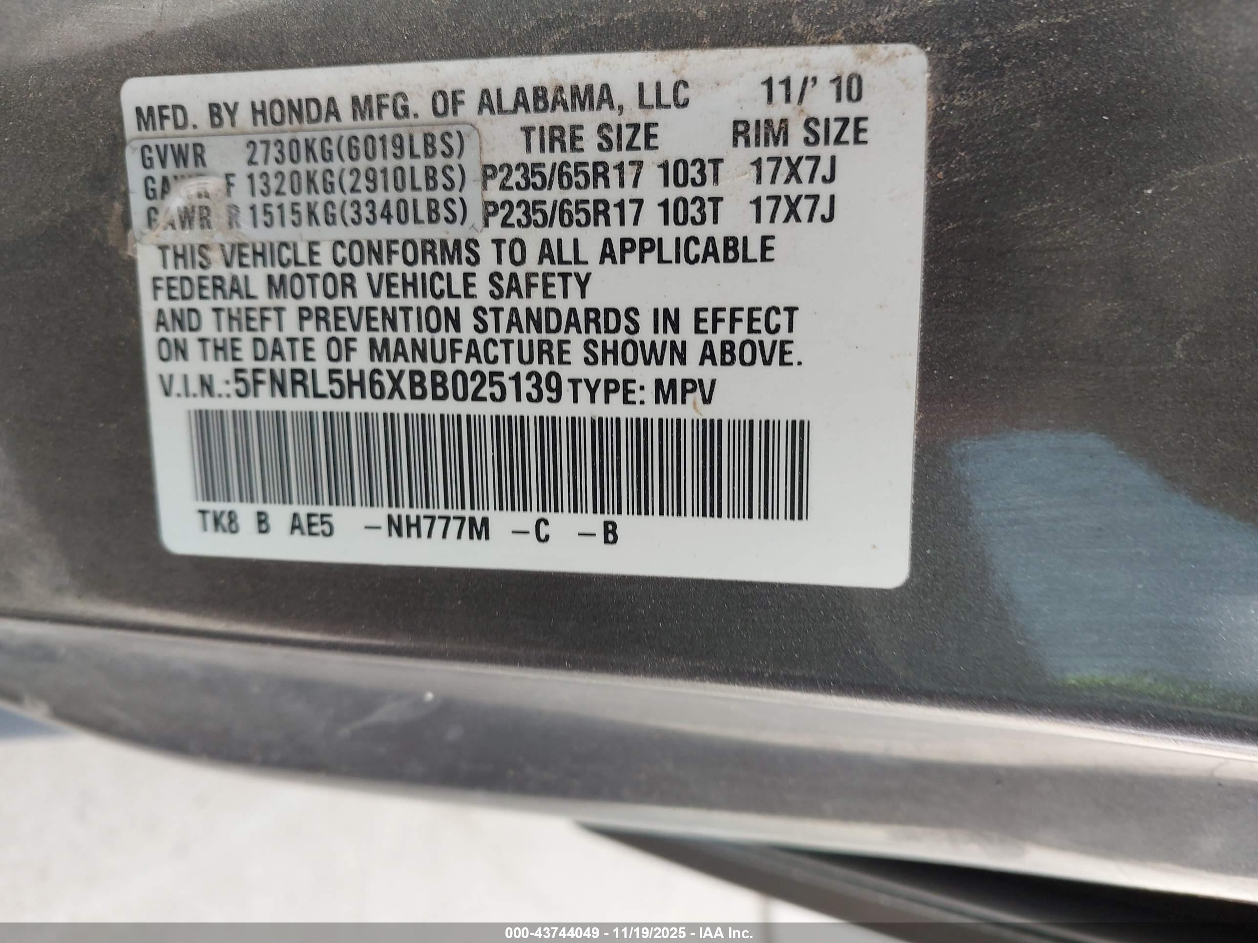 HONDA ODYSSEY image 9
