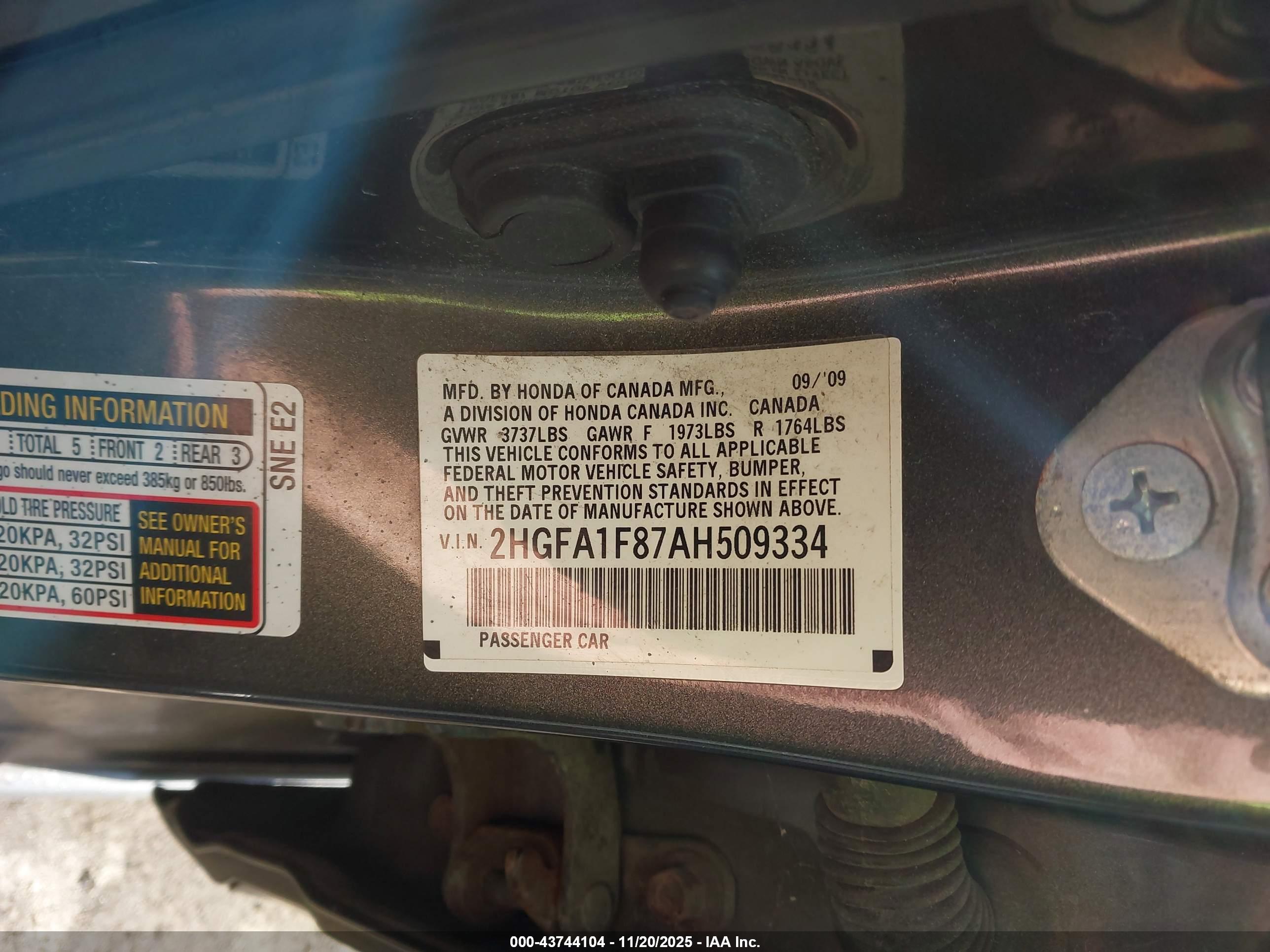 HONDA CIVIC image 9
