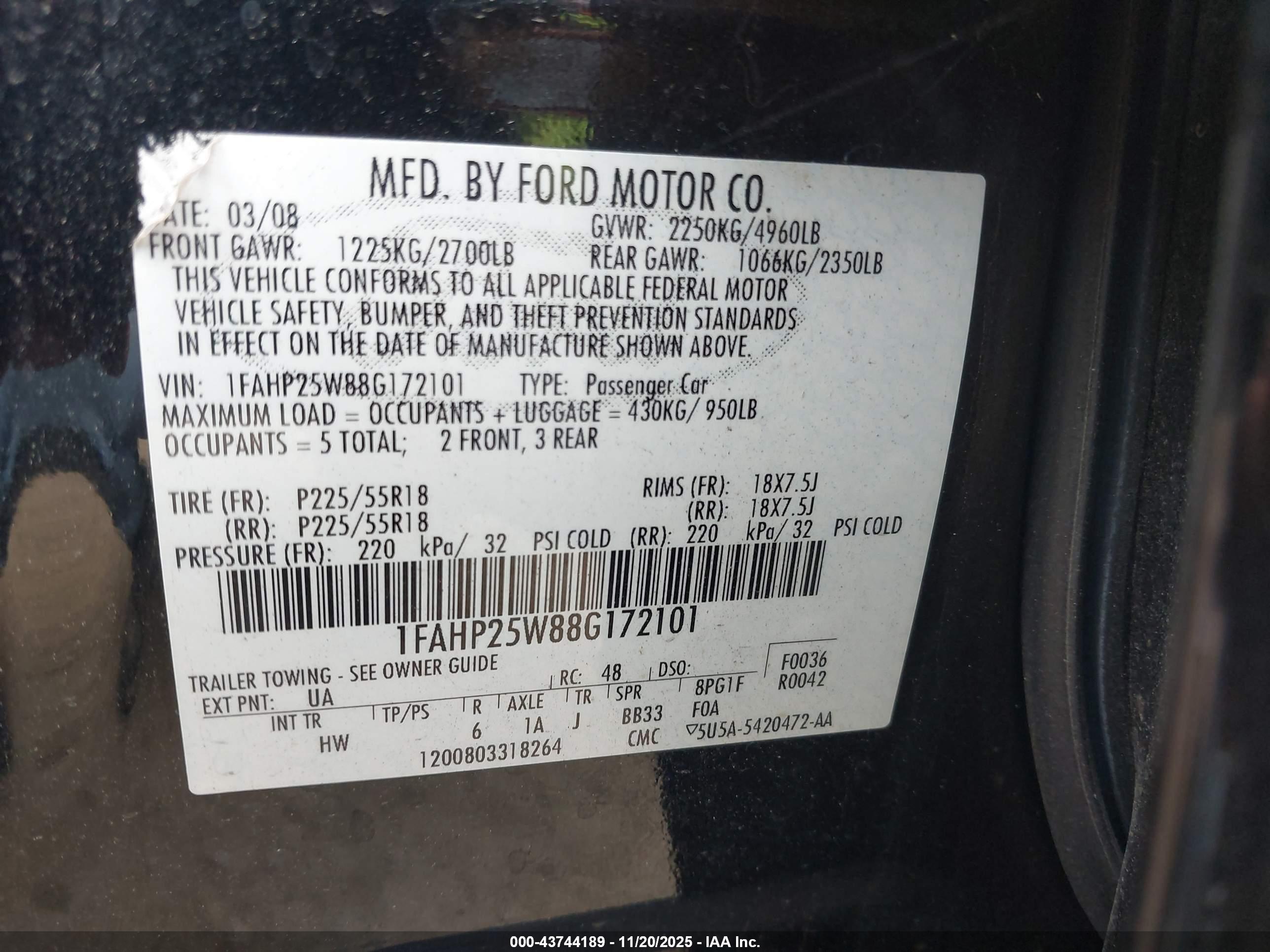 FORD TAURUS image 9