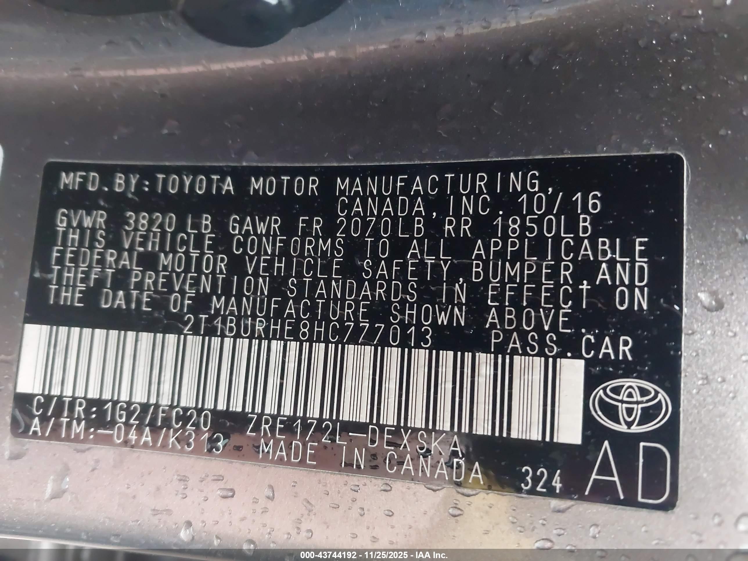 TOYOTA COROLLA image 9