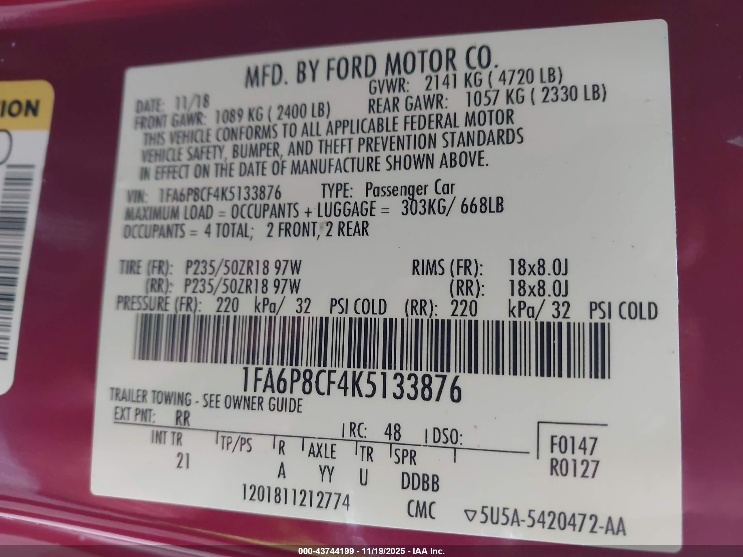 FORD MUSTANG image 9