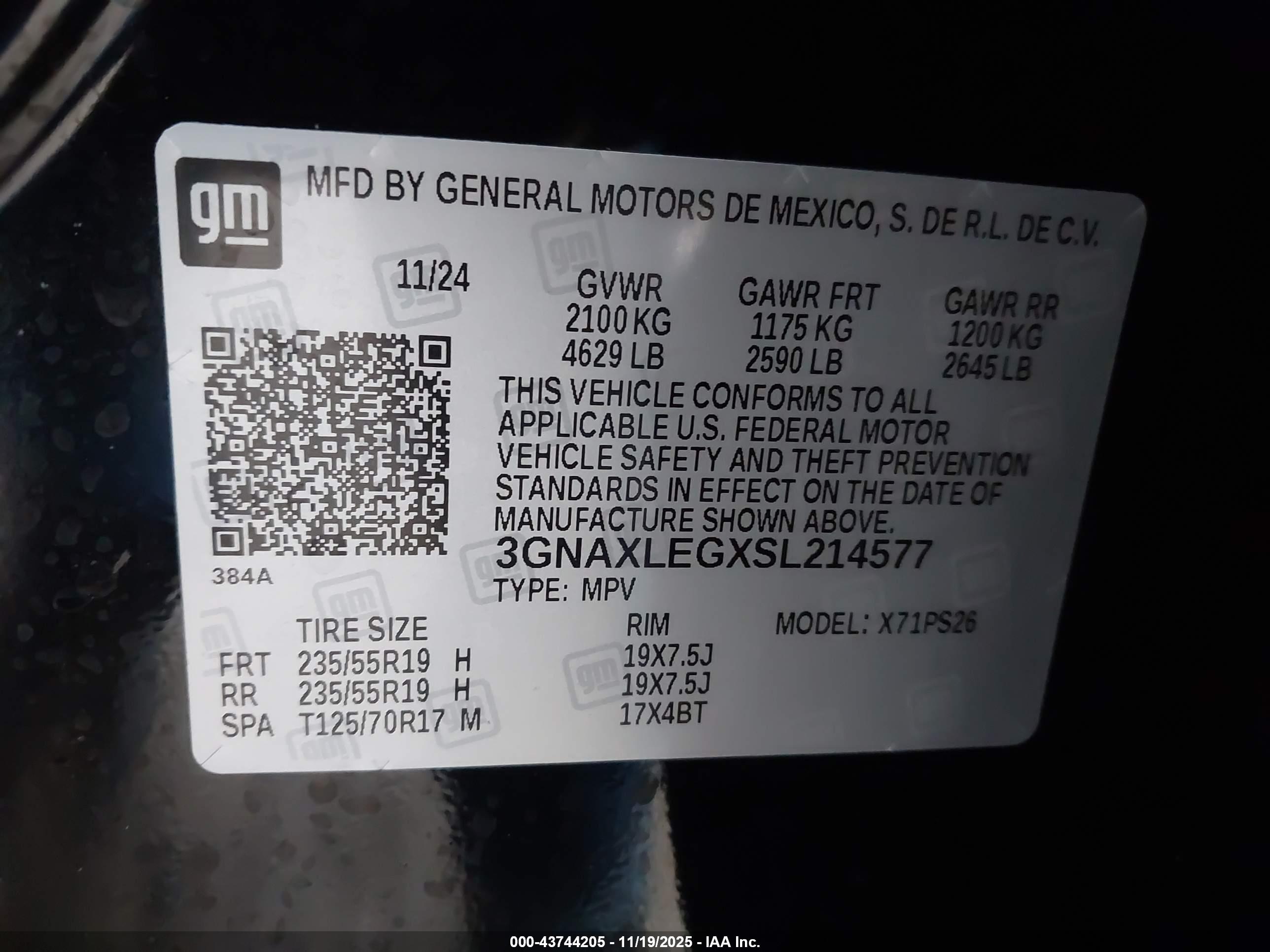 CHEVROLET EQUINOX image 9