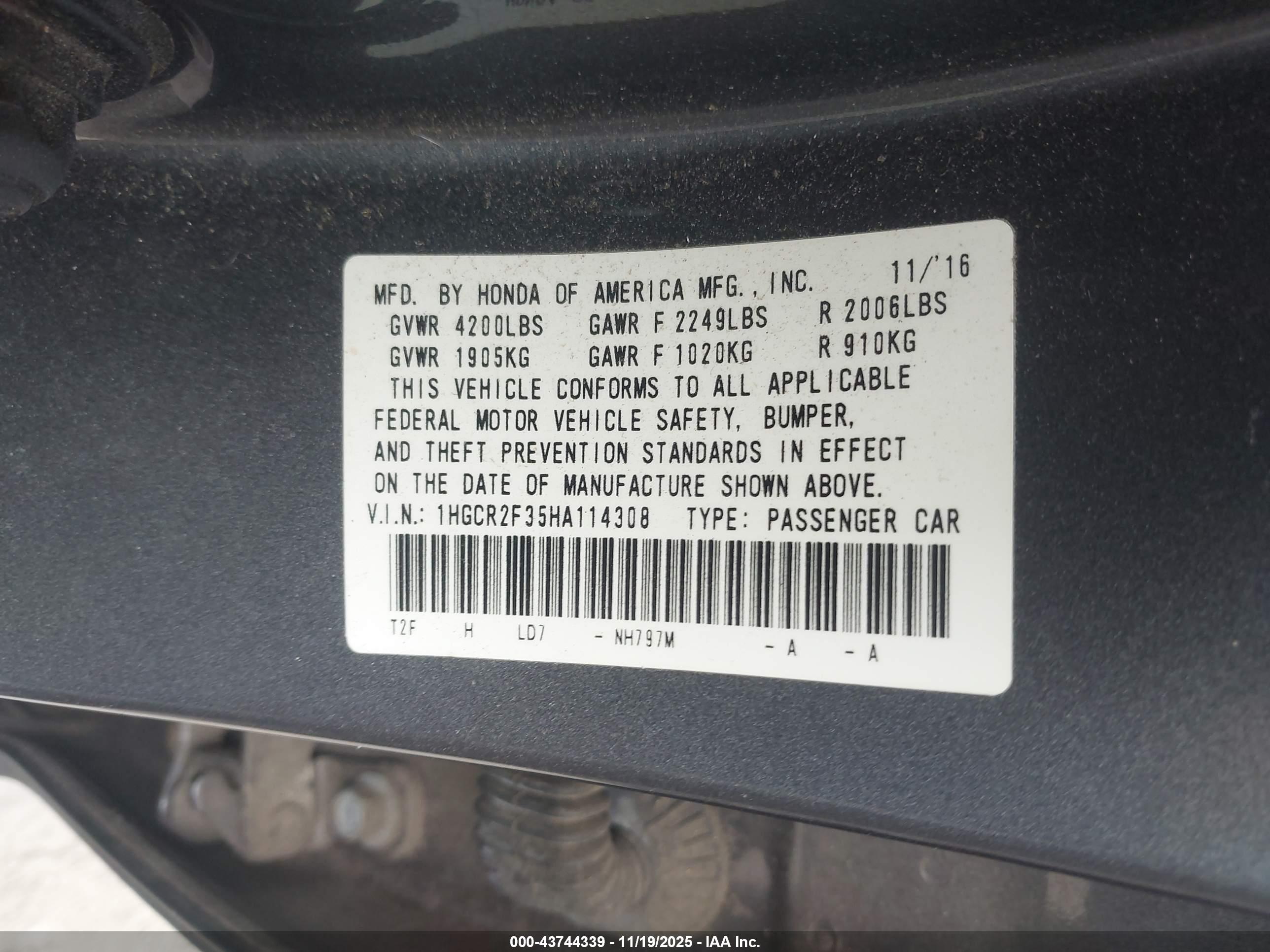 HONDA ACCORD image 9