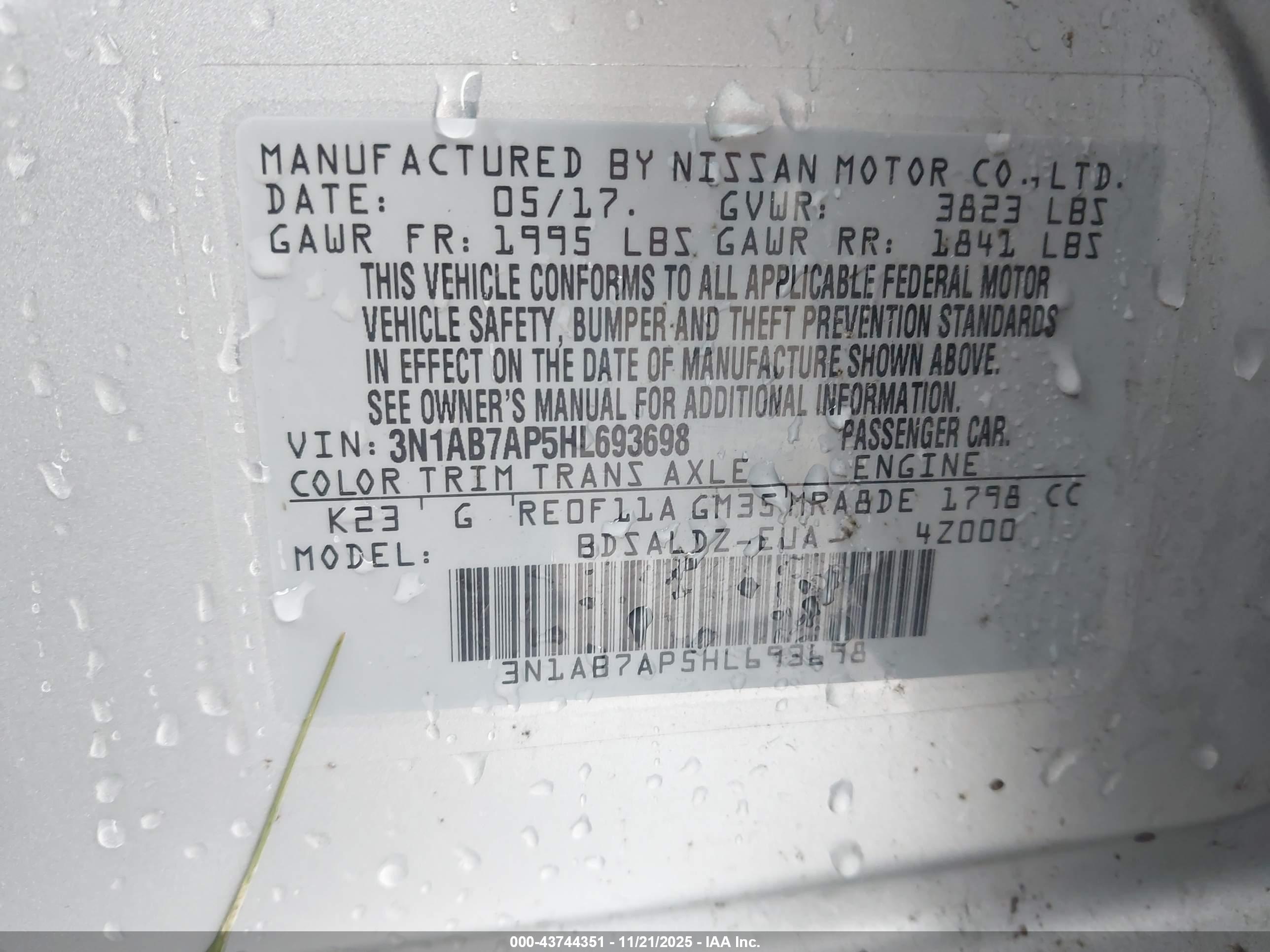 NISSAN SENTRA image 9