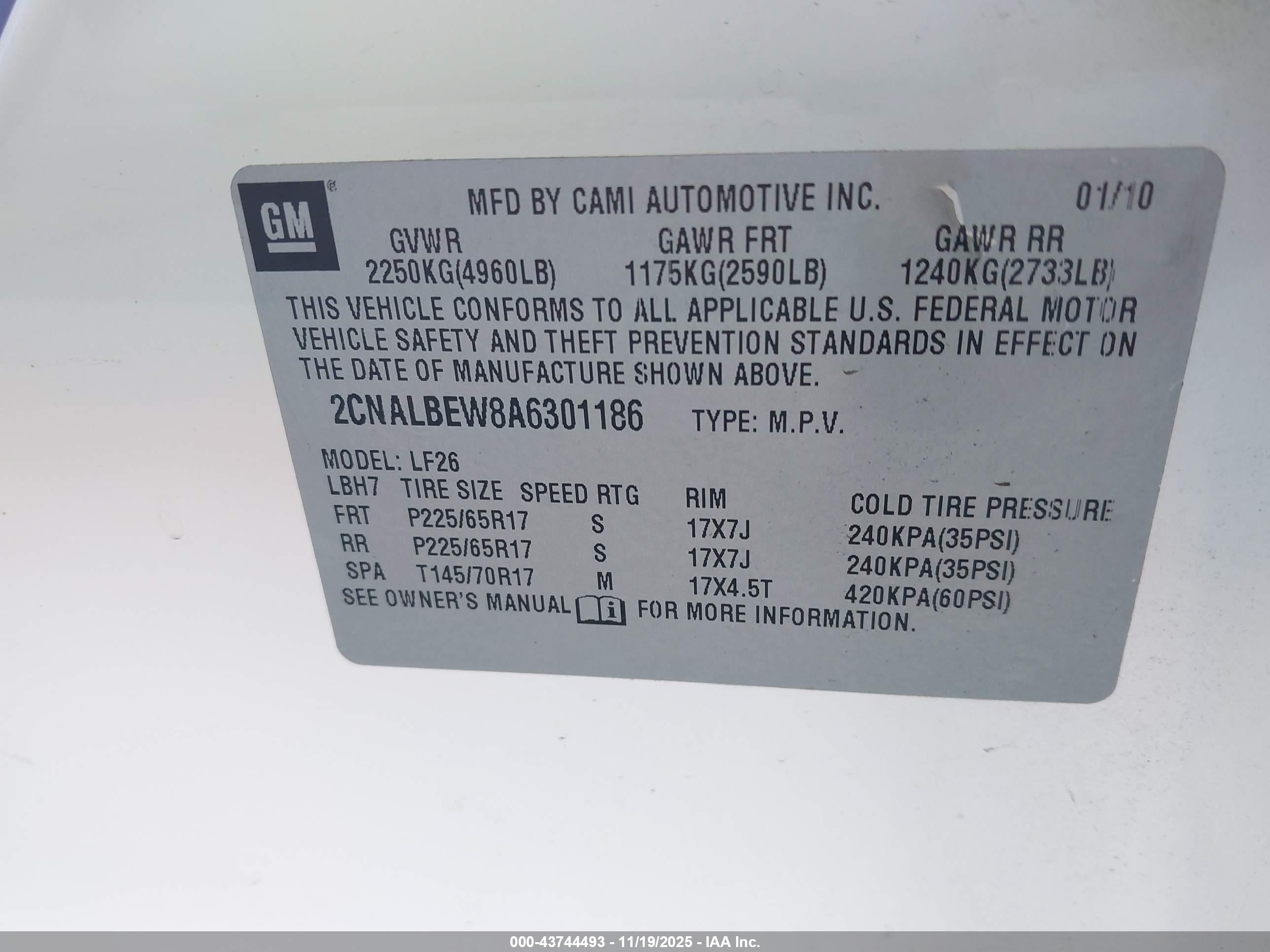 CHEVROLET EQUINOX image 9