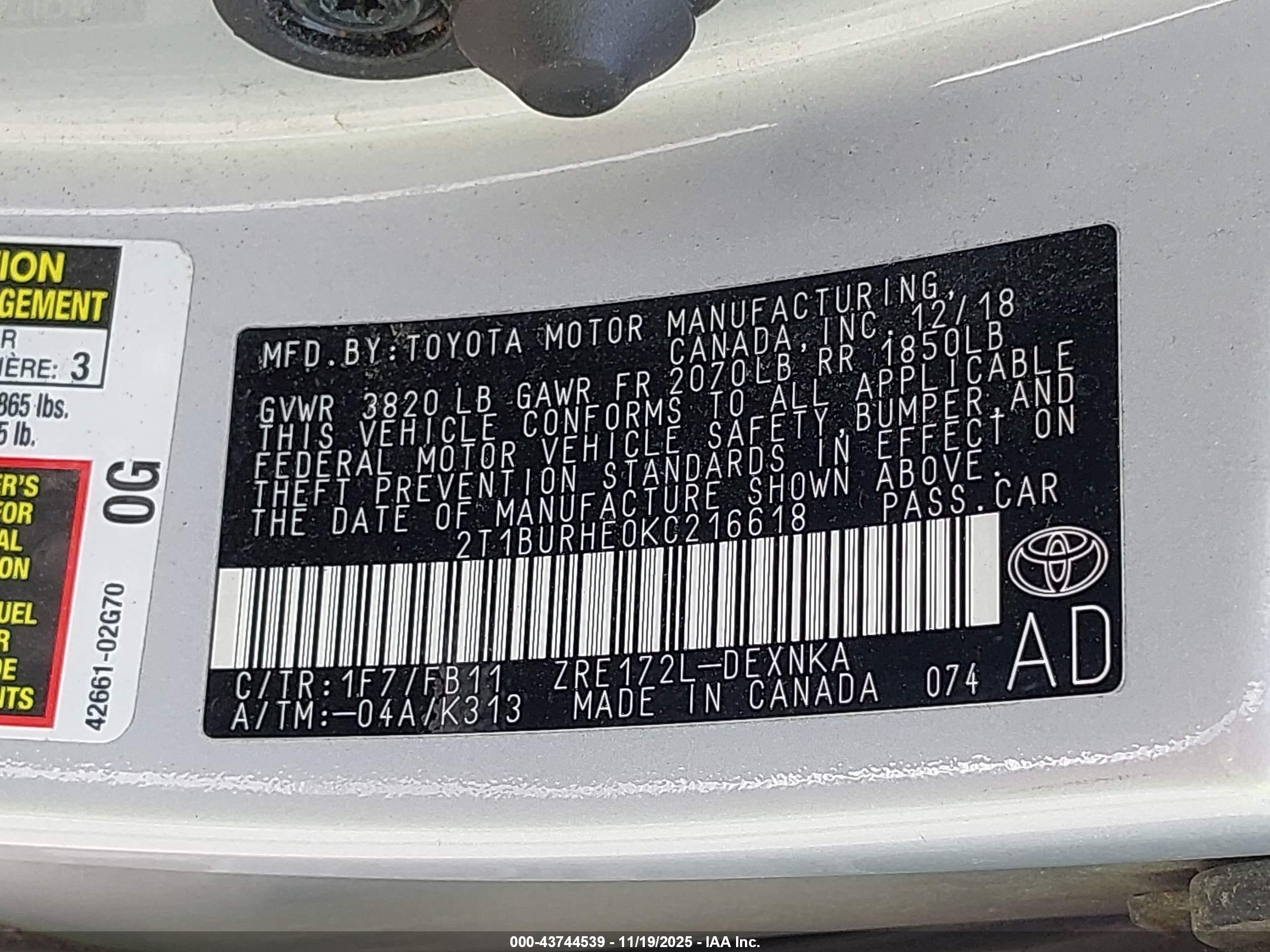 TOYOTA COROLLA image 9