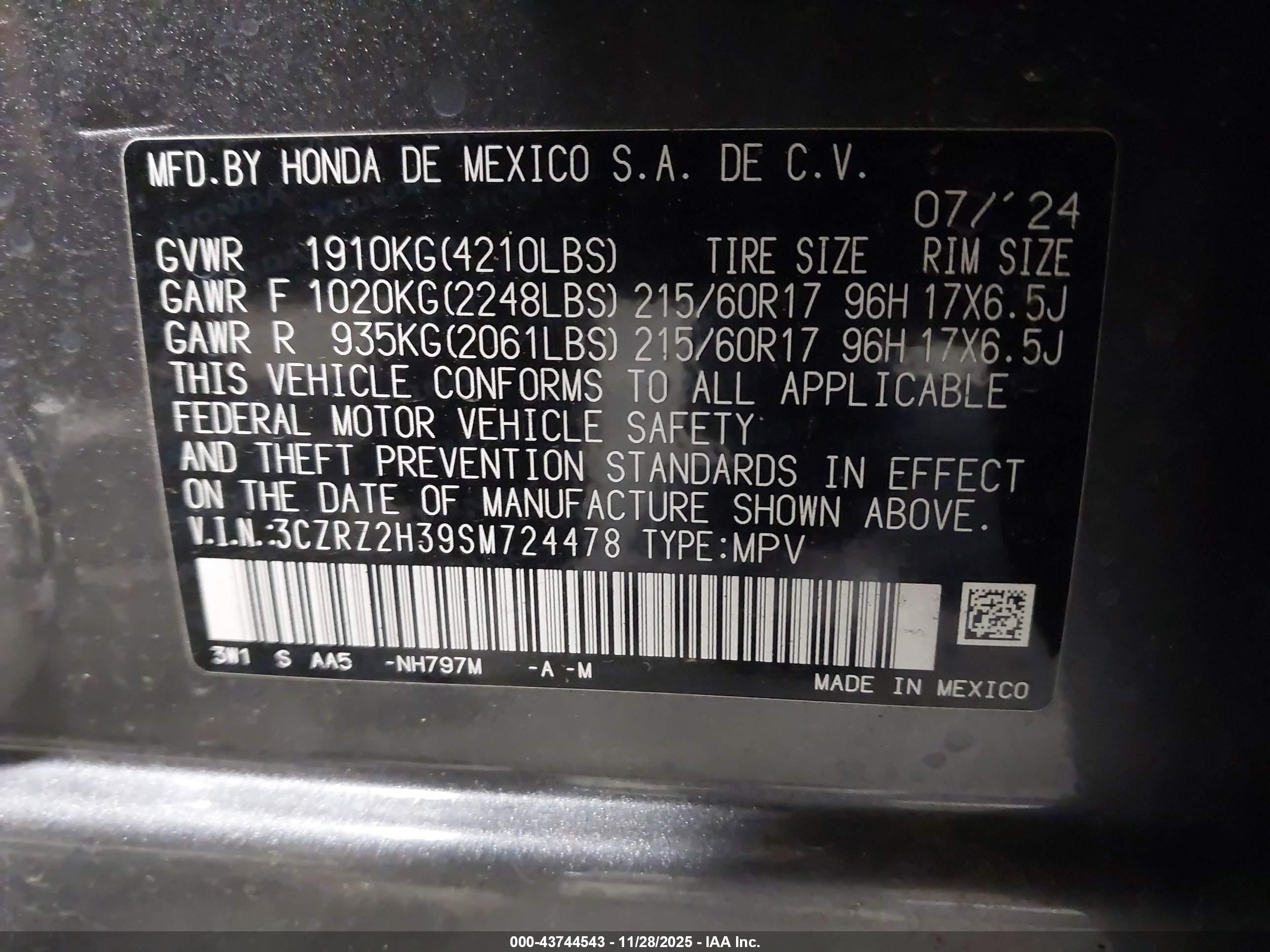 HONDA HR-V image 9
