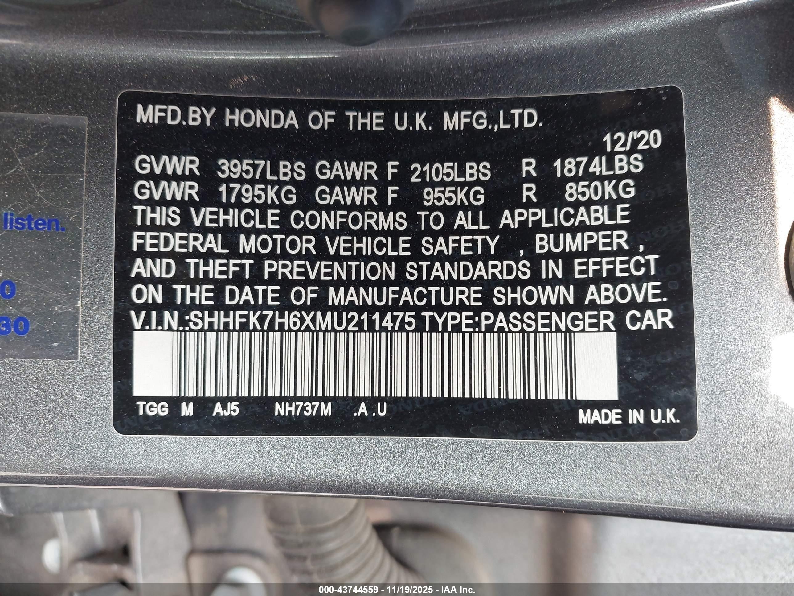 HONDA CIVIC image 9