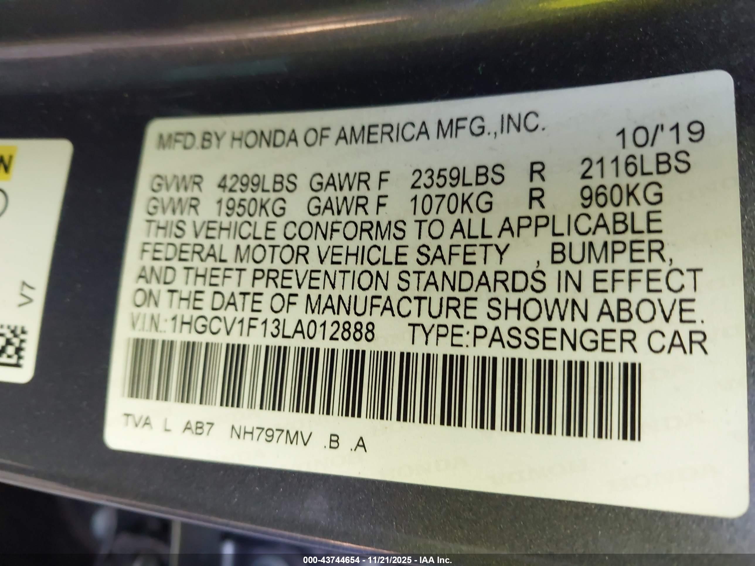 HONDA ACCORD image 9