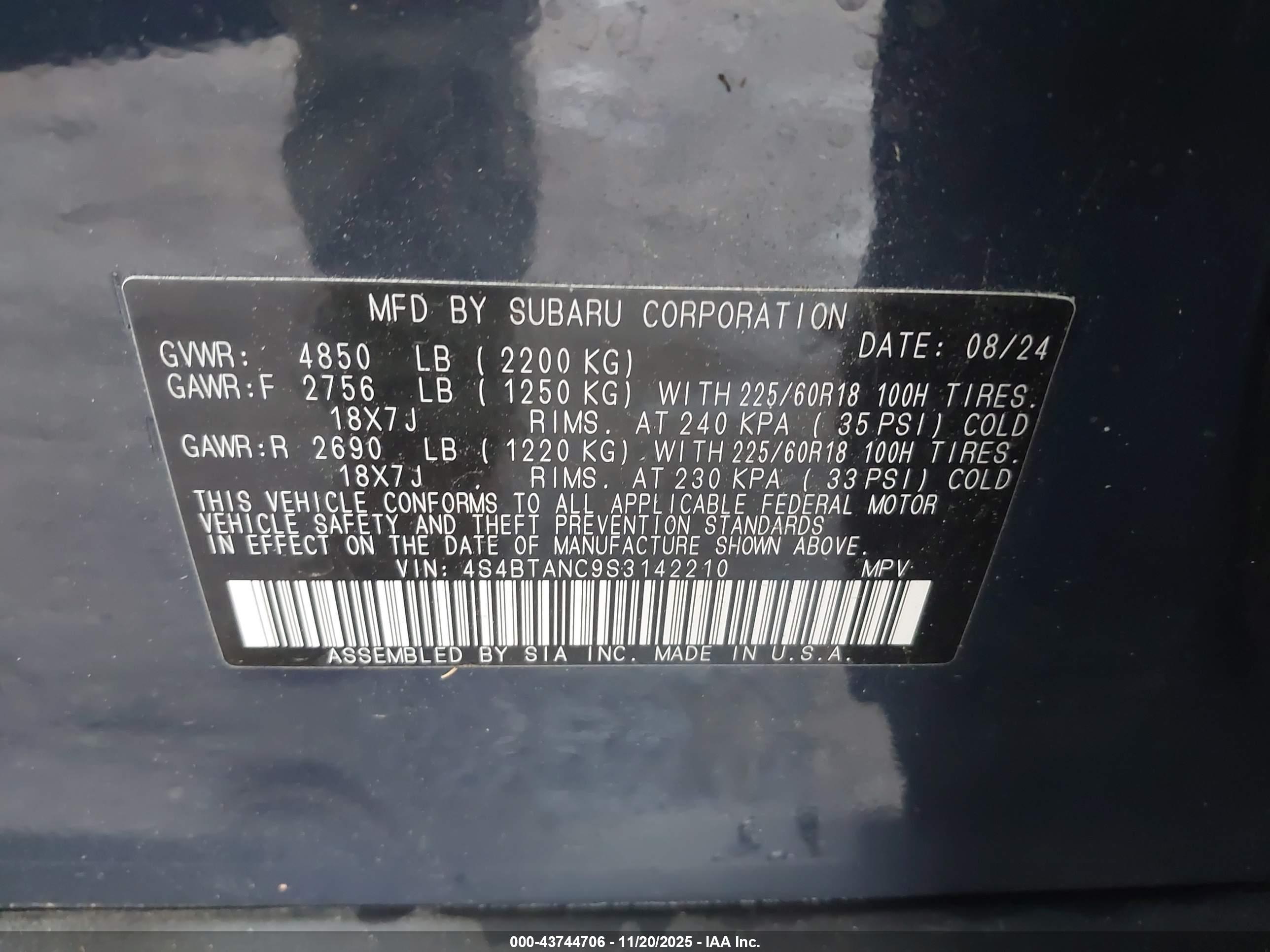 SUBARU OUTBACK image 9