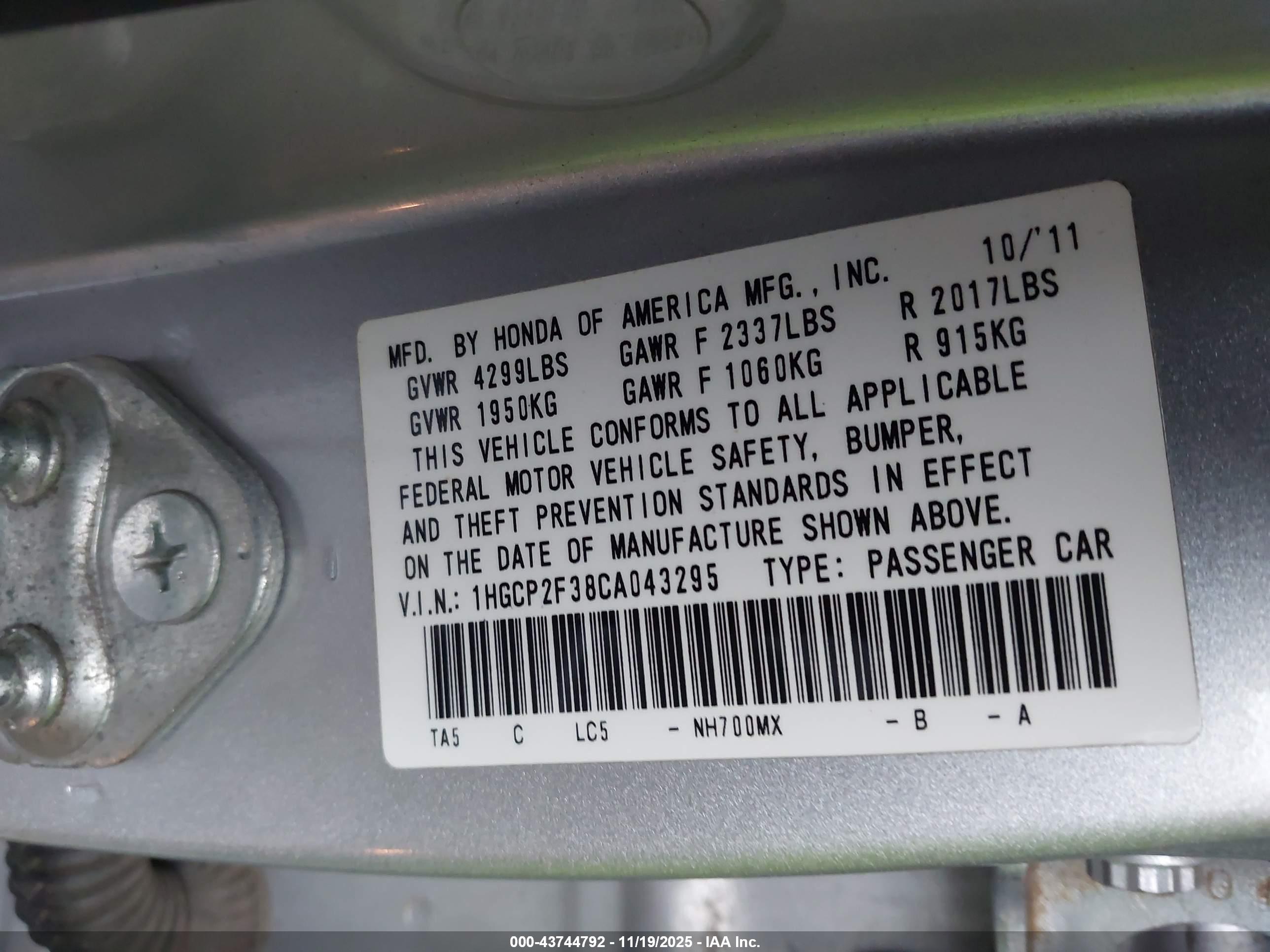 HONDA ACCORD image 9