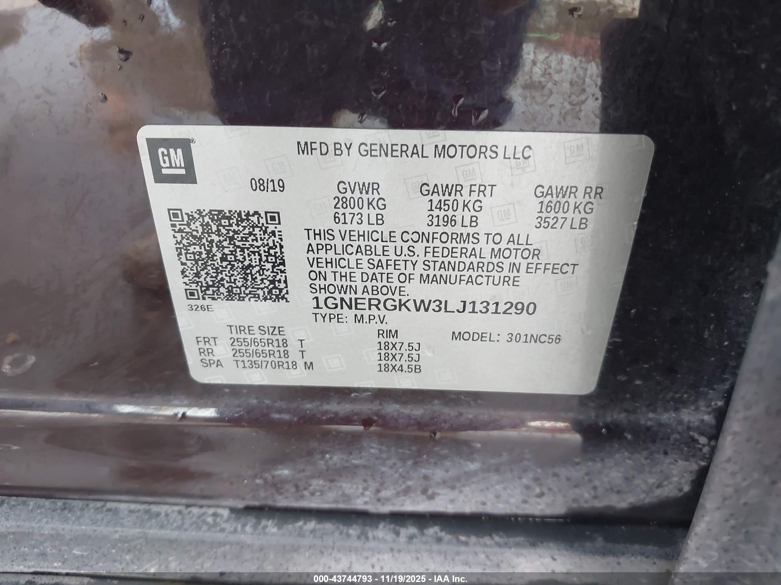 CHEVROLET TRAVERSE image 9
