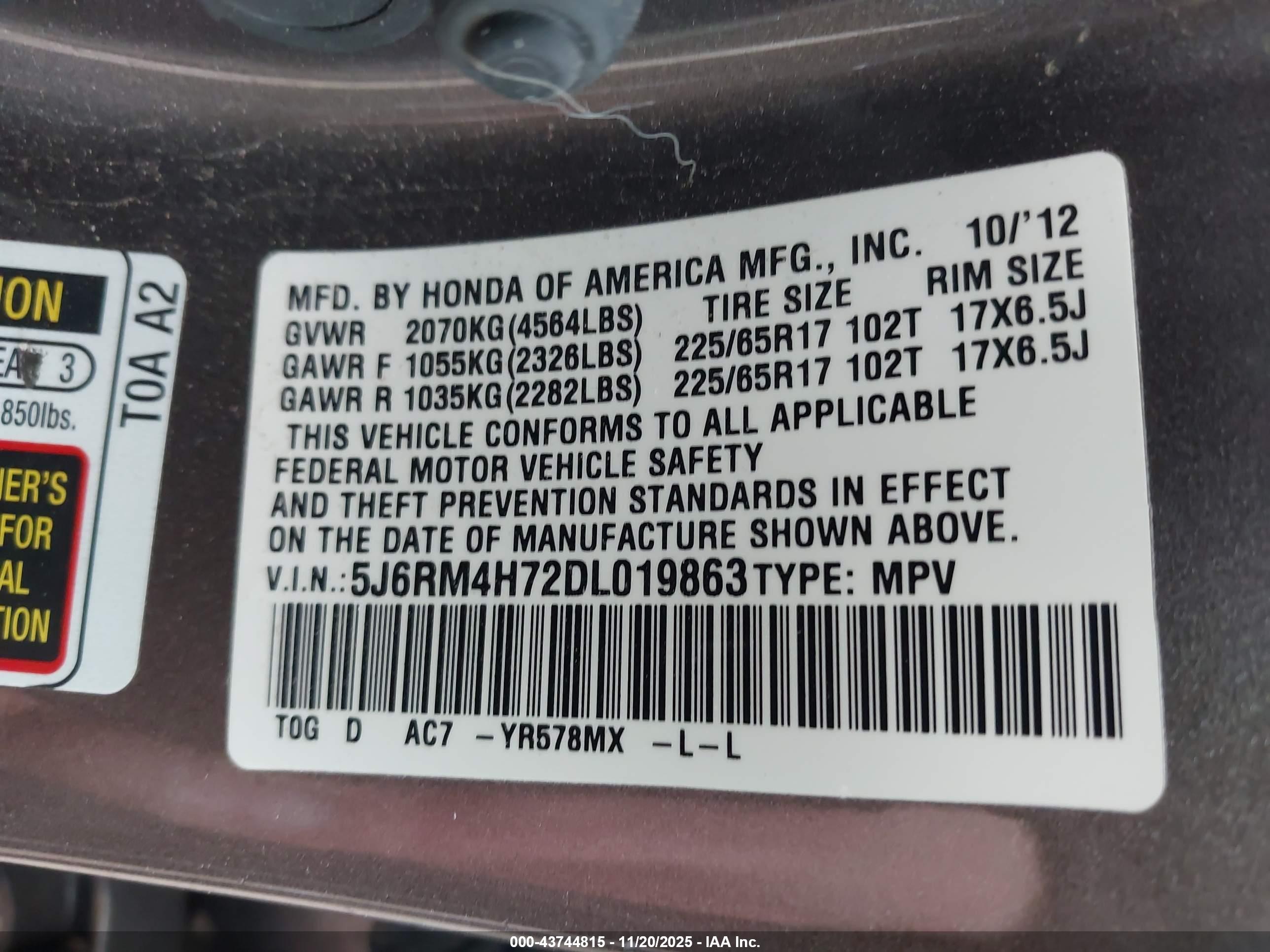 HONDA CR-V image 9