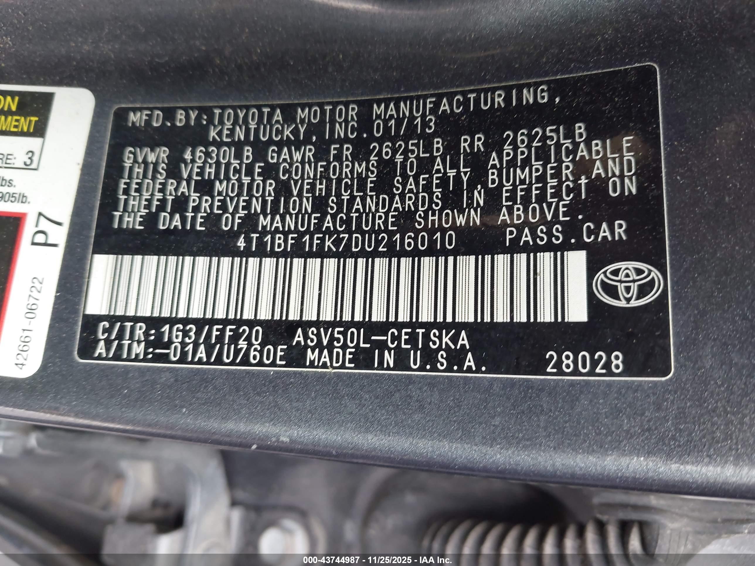TOYOTA CAMRY image 9