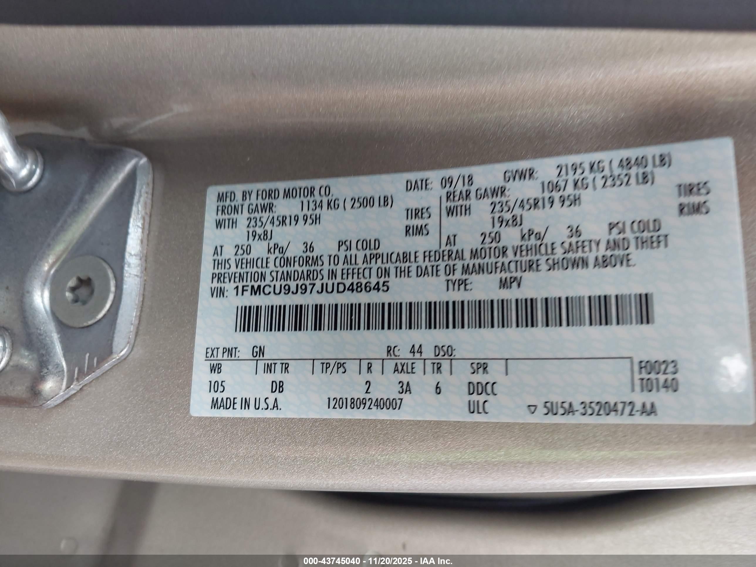 FORD ESCAPE image 9