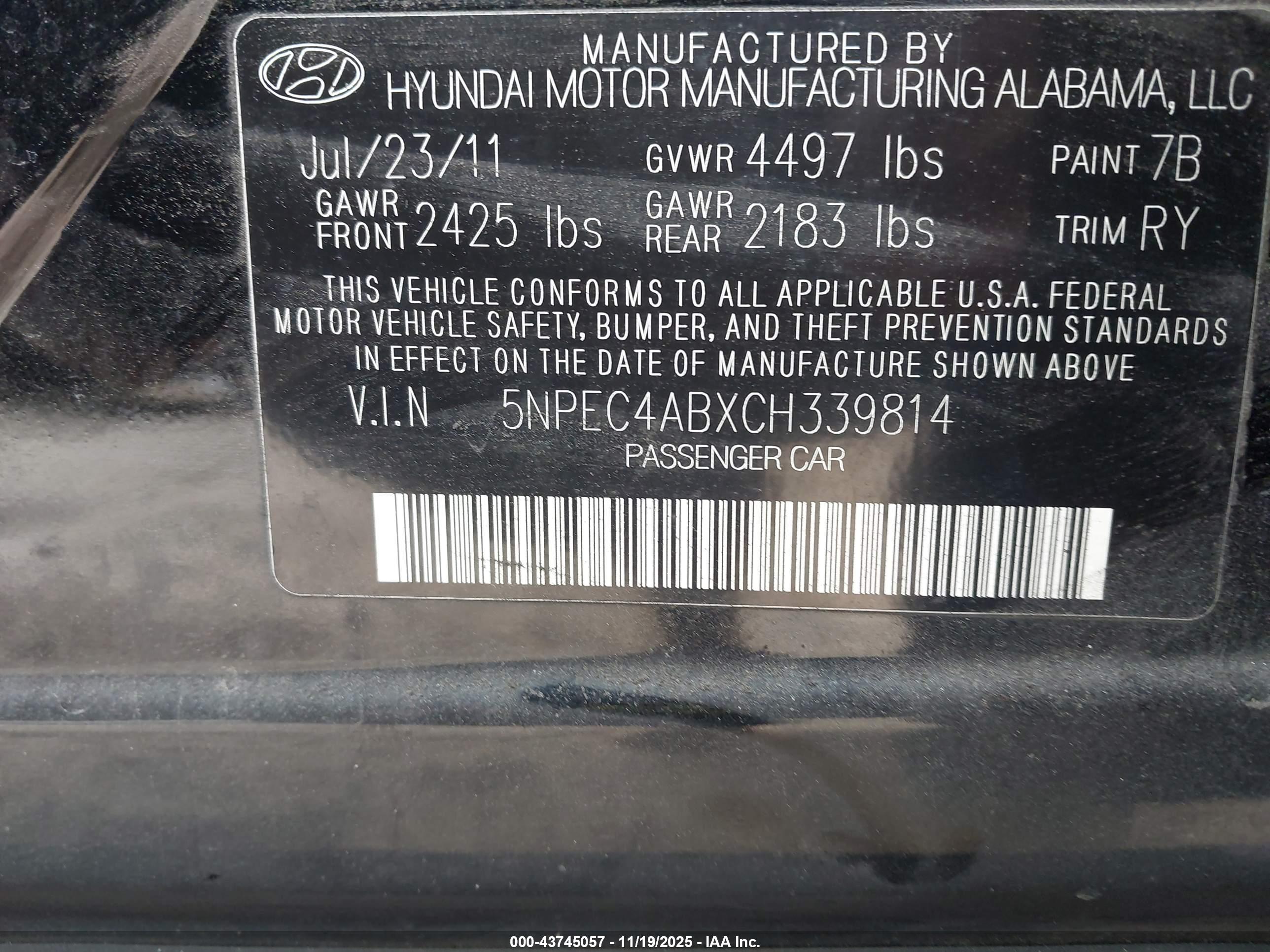 HYUNDAI SONATA image 9