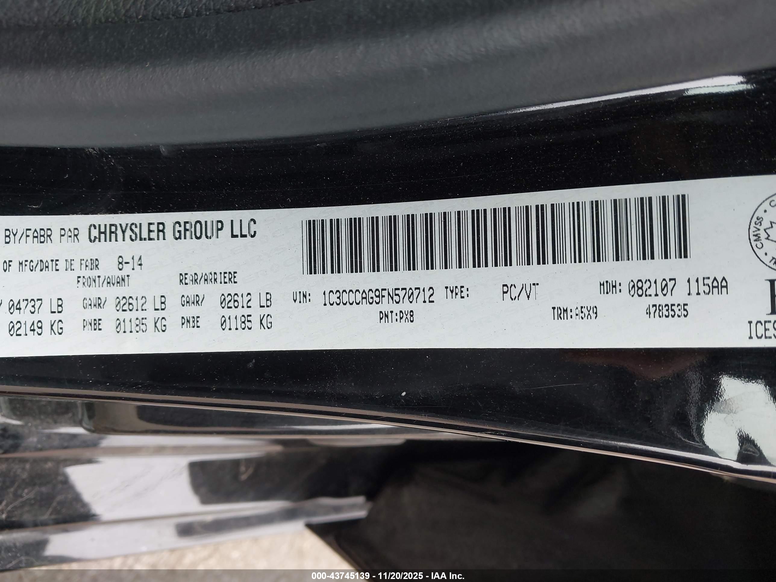 CHRYSLER 200 image 9