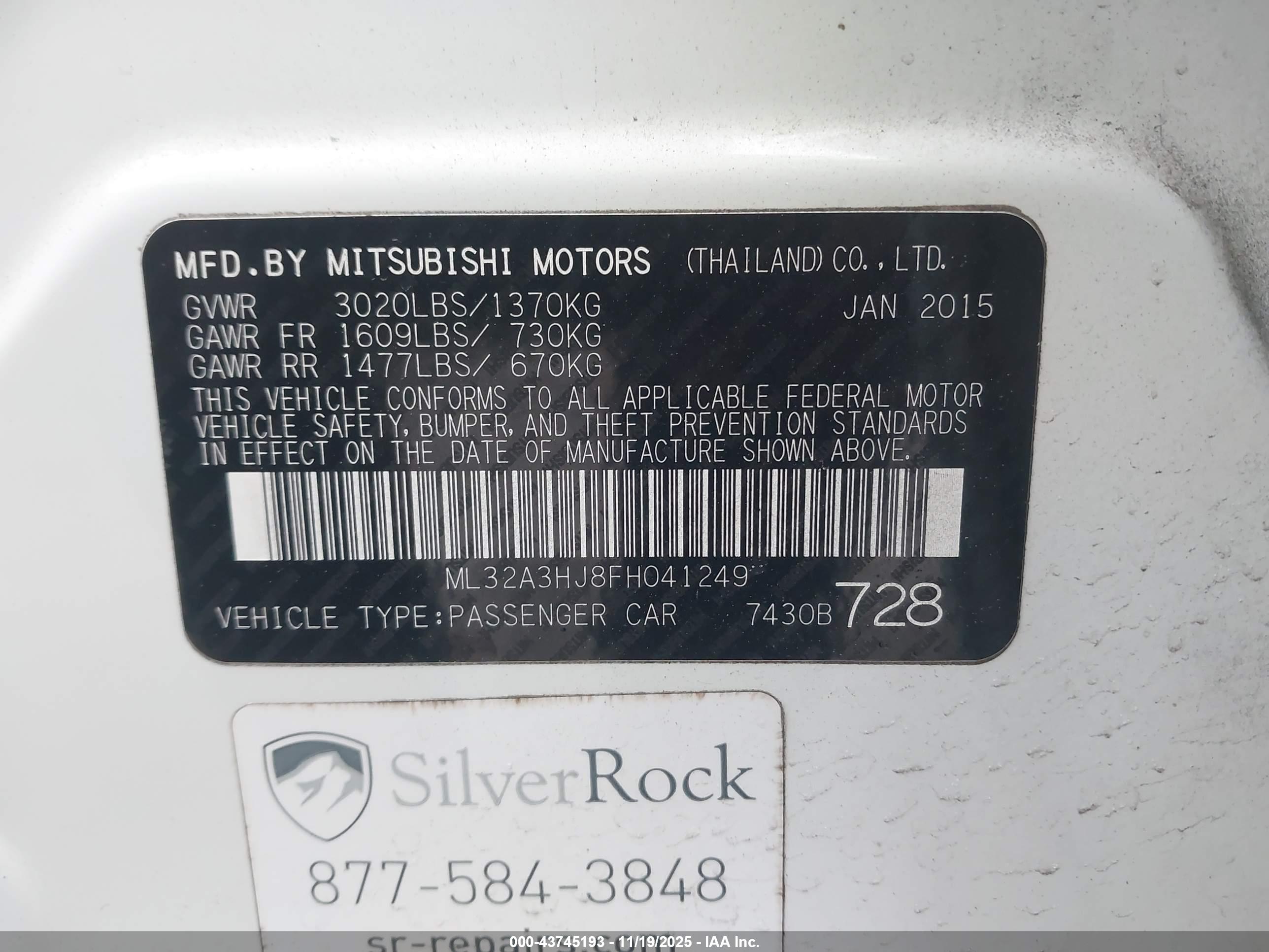 MITSUBISHI MIRAGE image 9