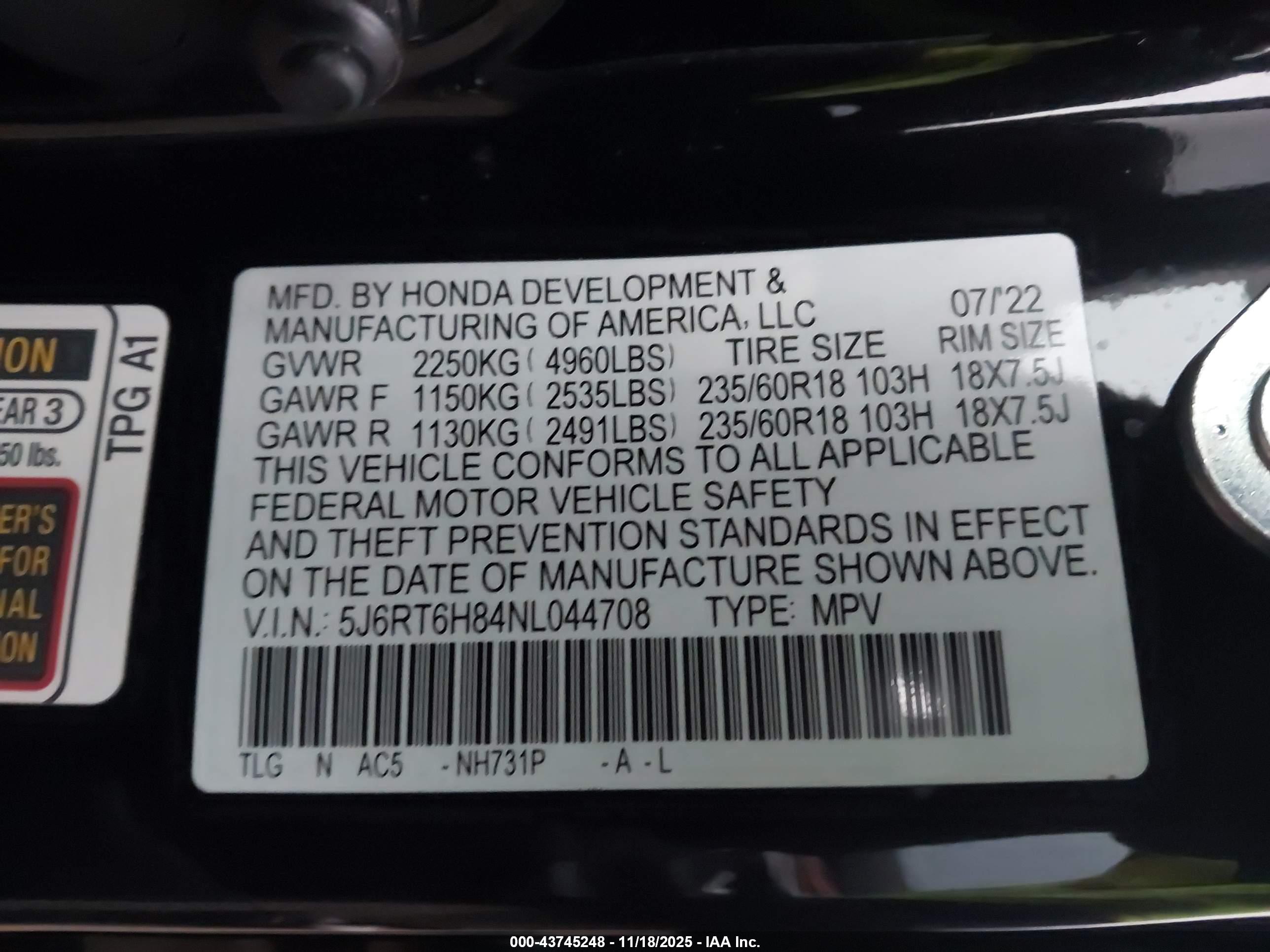 HONDA CR-V image 9