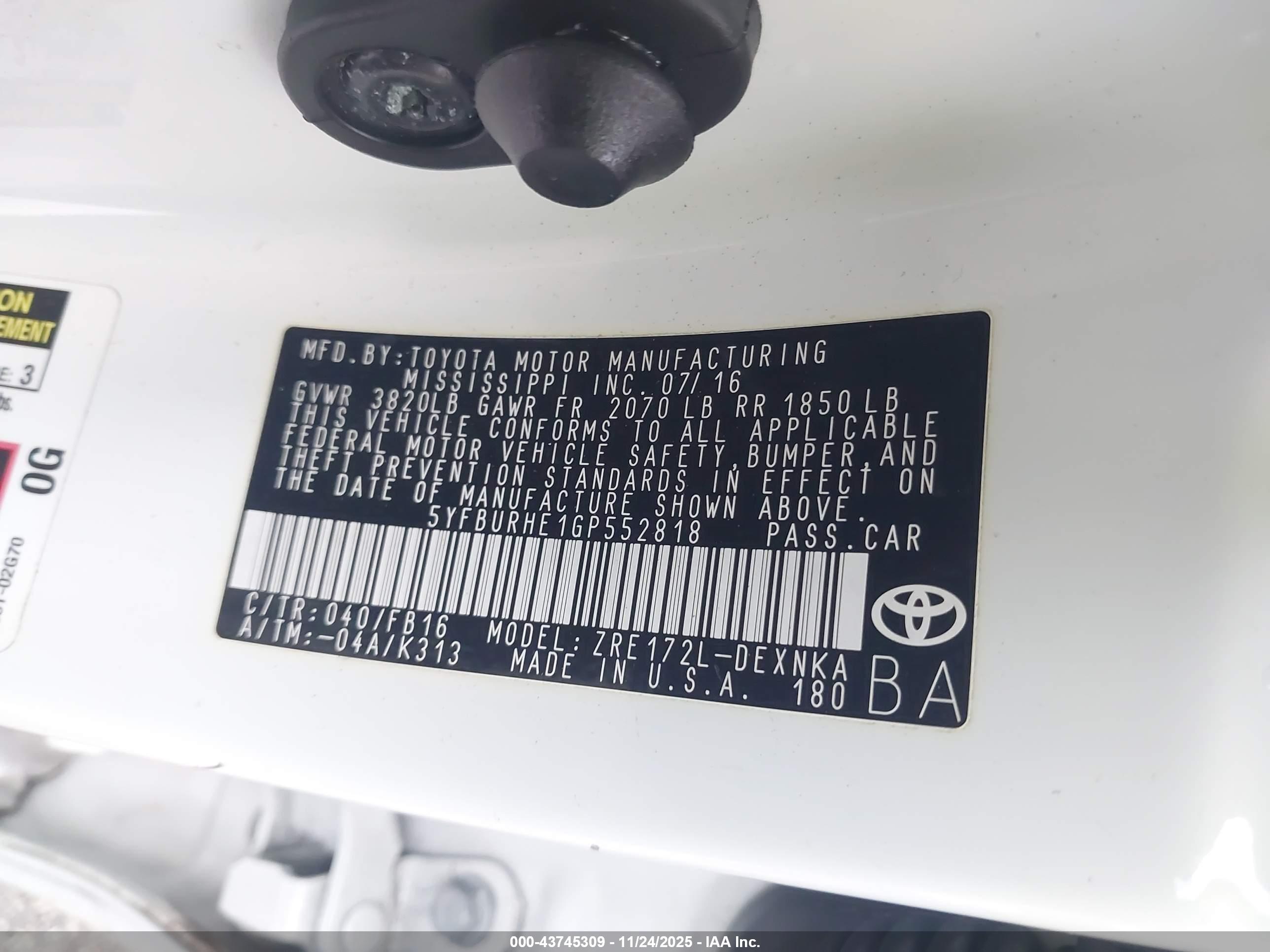 TOYOTA COROLLA image 9