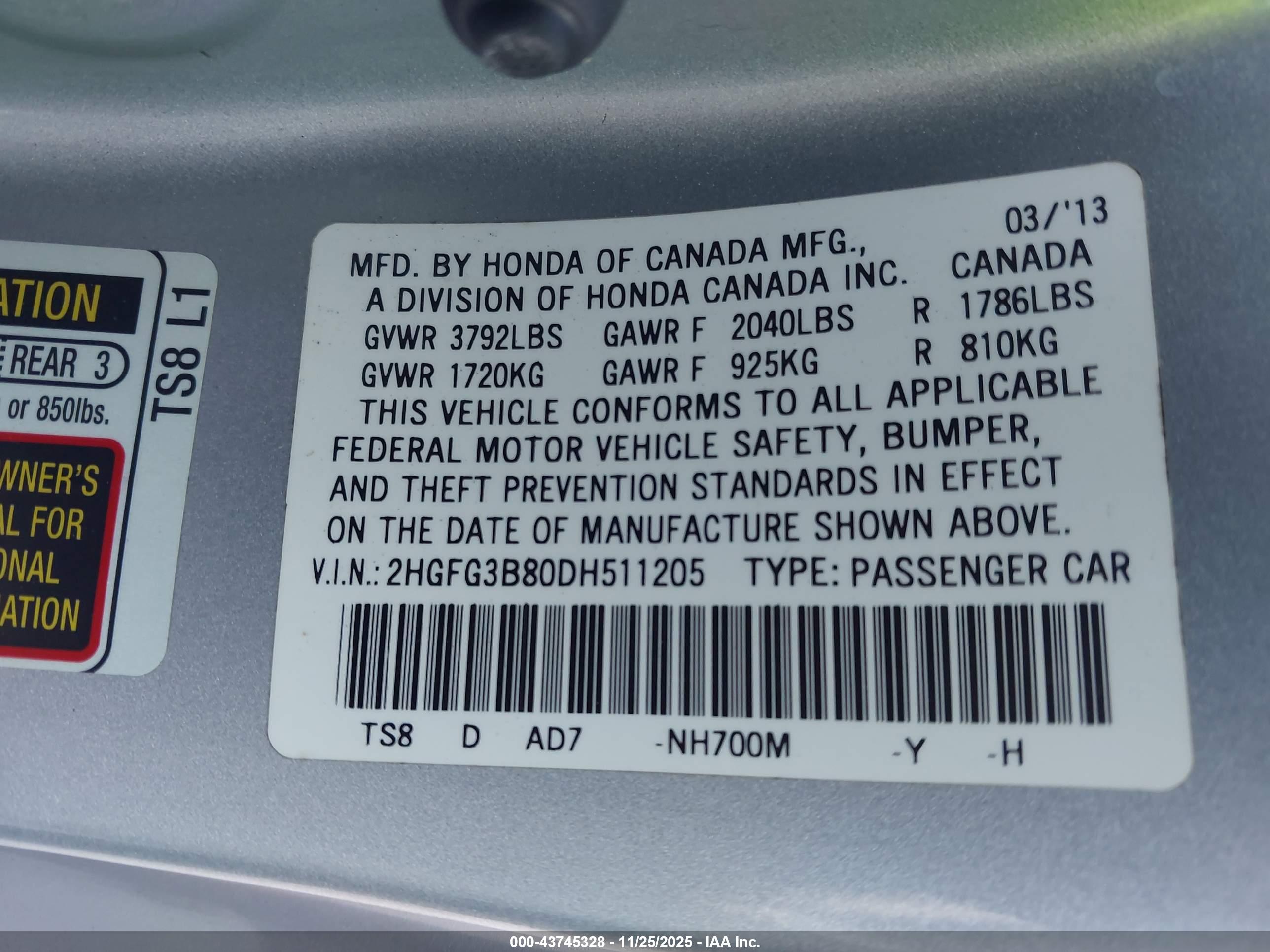 HONDA CIVIC image 9