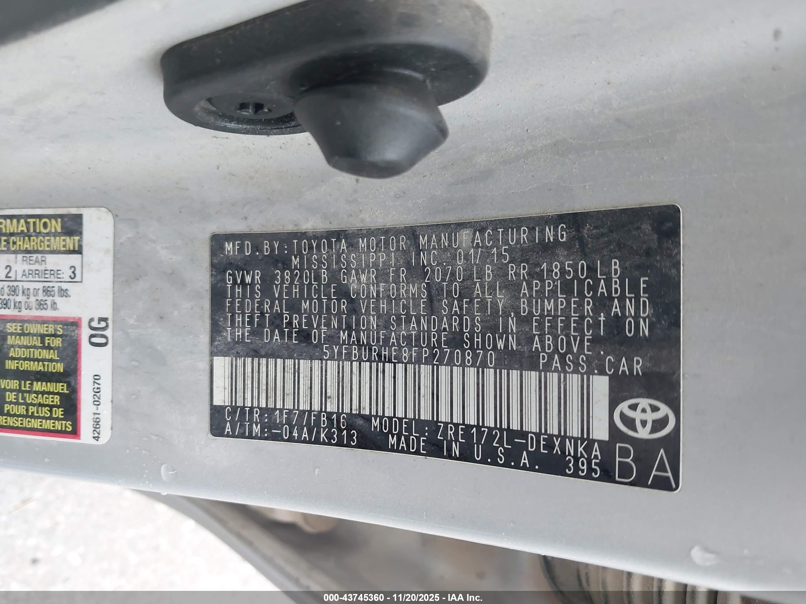 TOYOTA COROLLA image 9