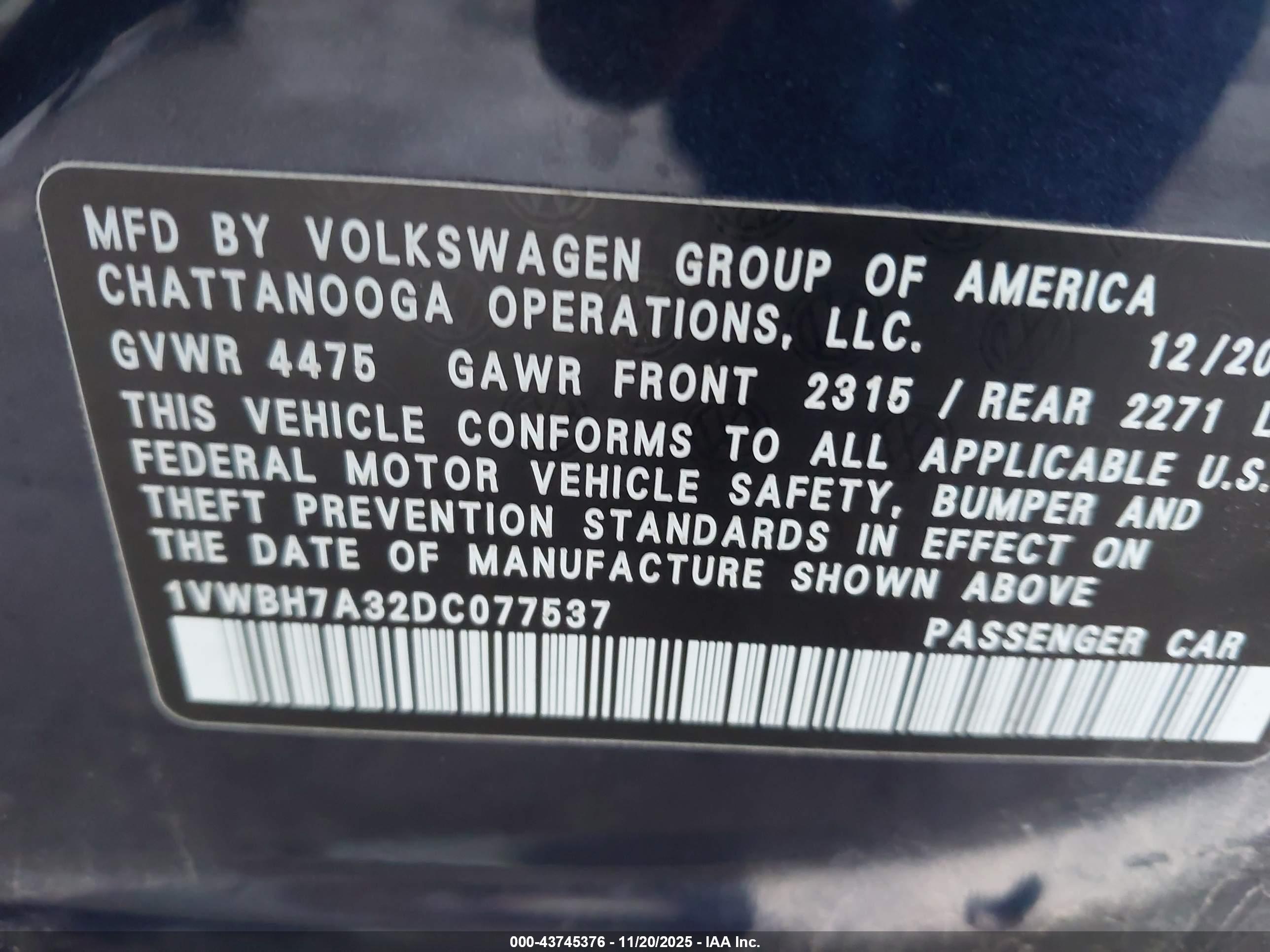 VOLKSWAGEN PASSAT image 9