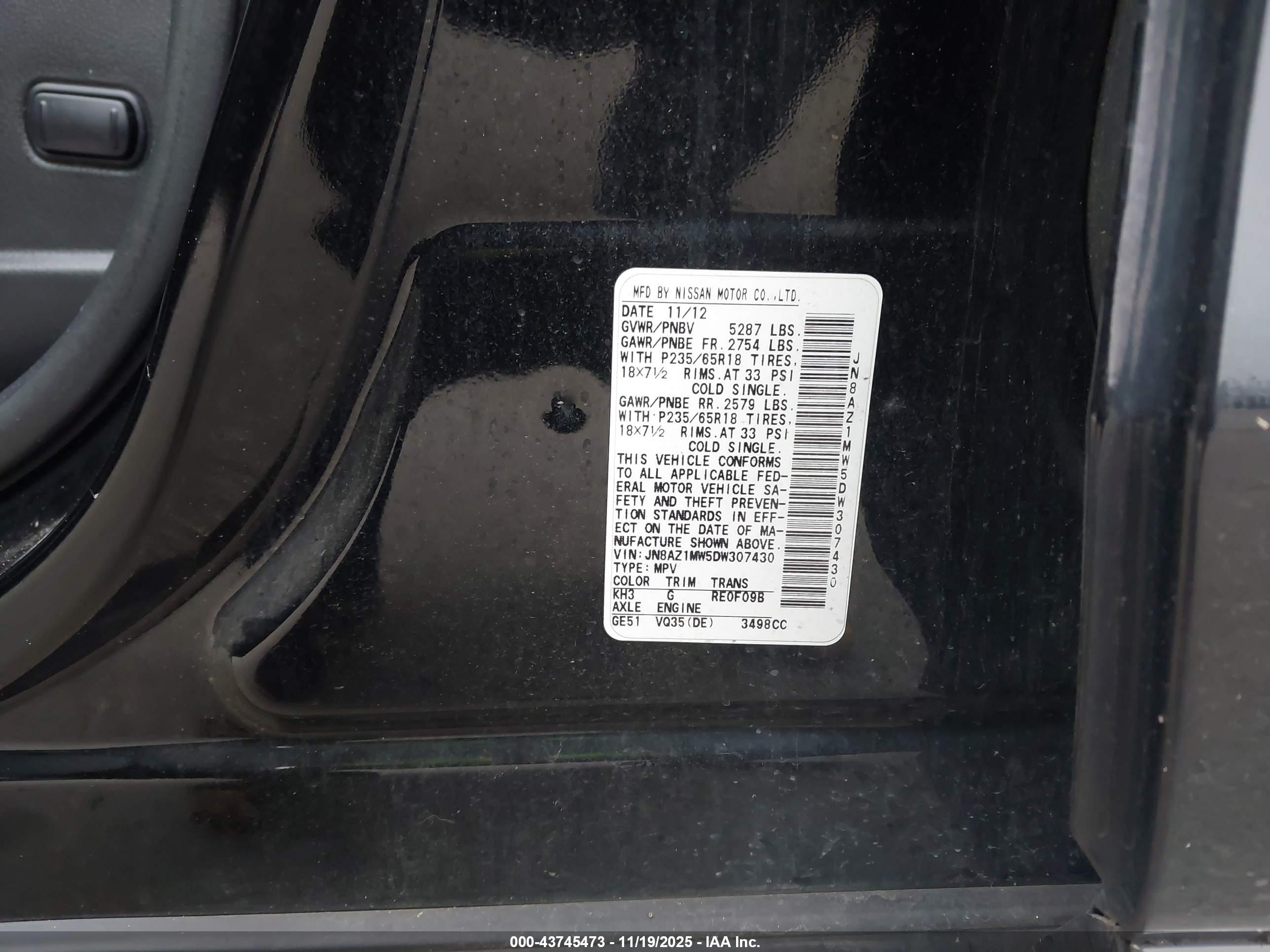 NISSAN MURANO image 9
