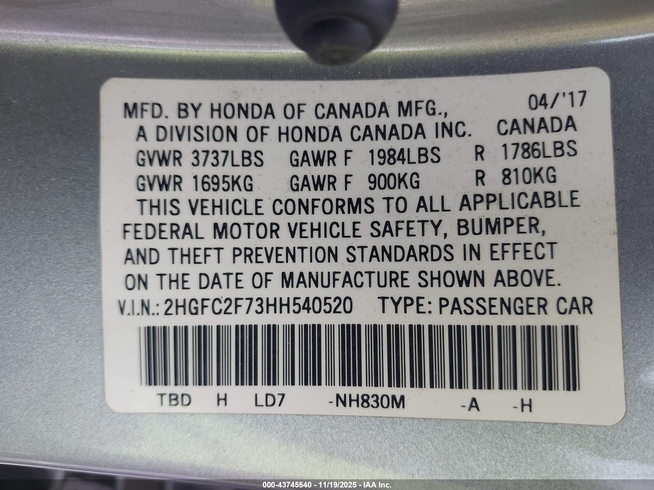 HONDA CIVIC image 9