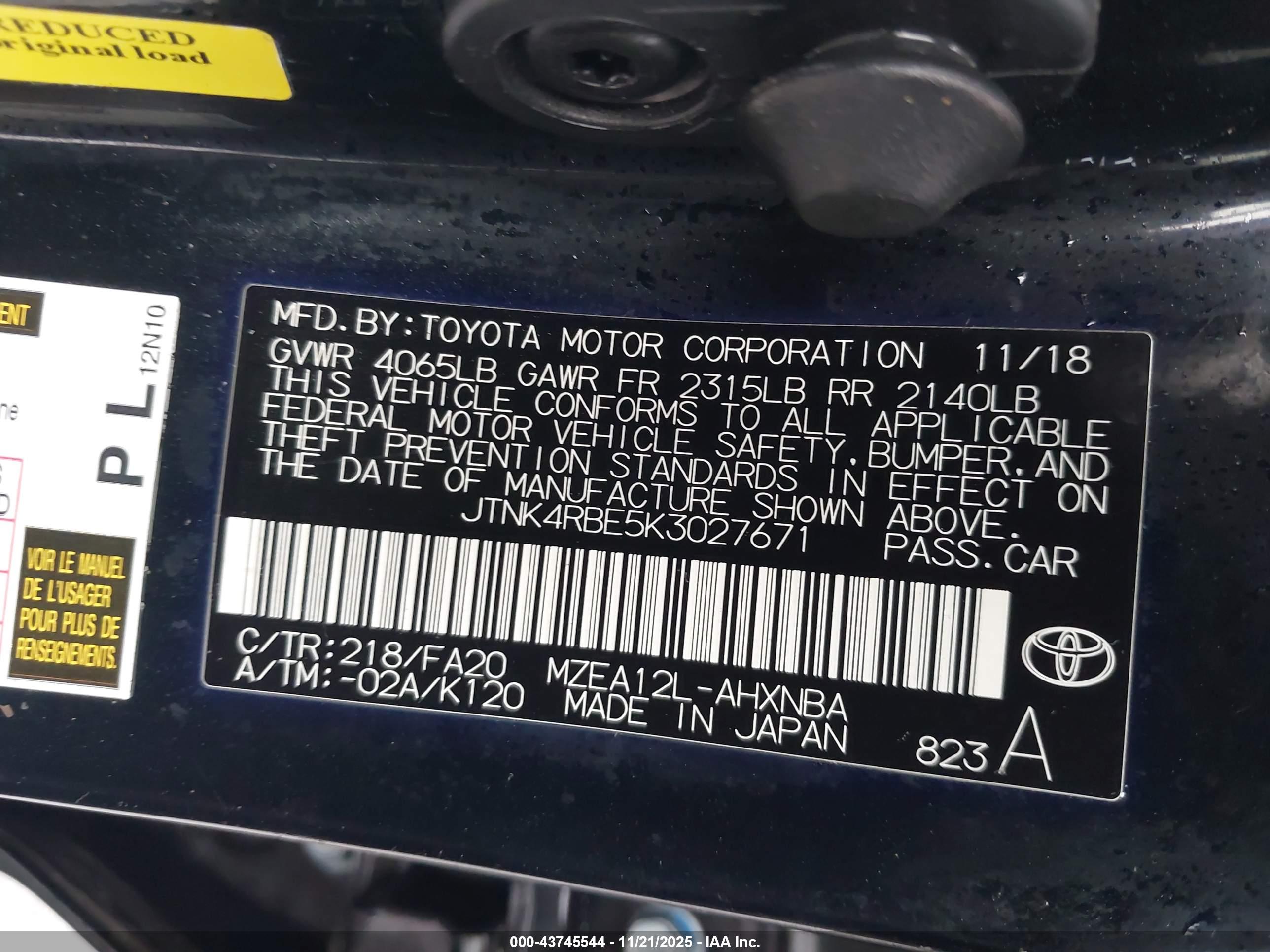 TOYOTA COROLLA image 9