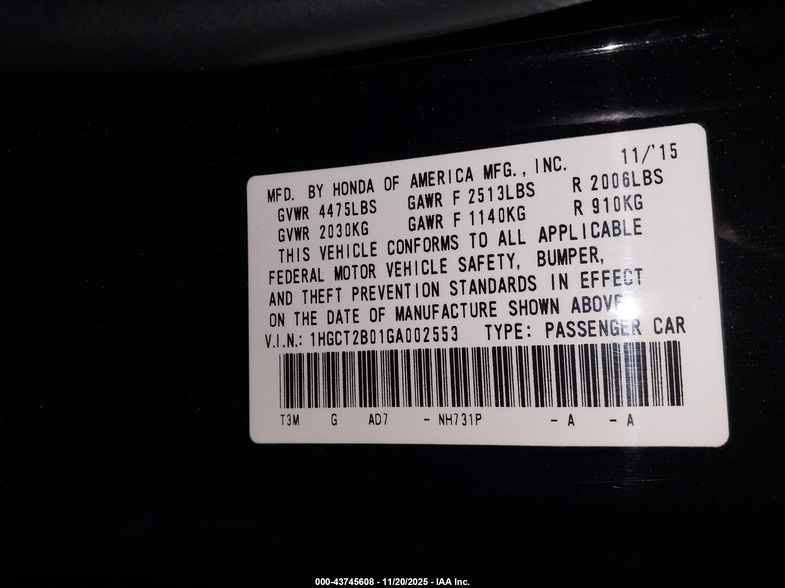HONDA ACCORD image 9