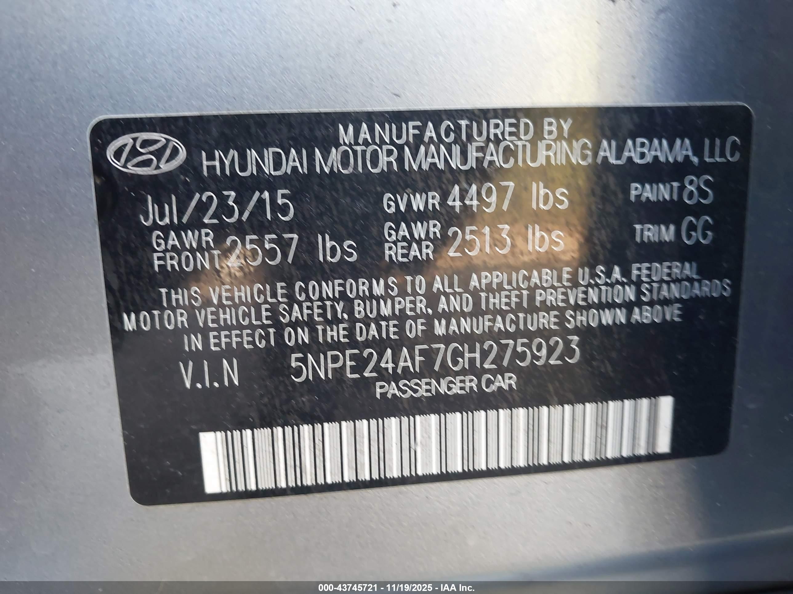 HYUNDAI SONATA image 9