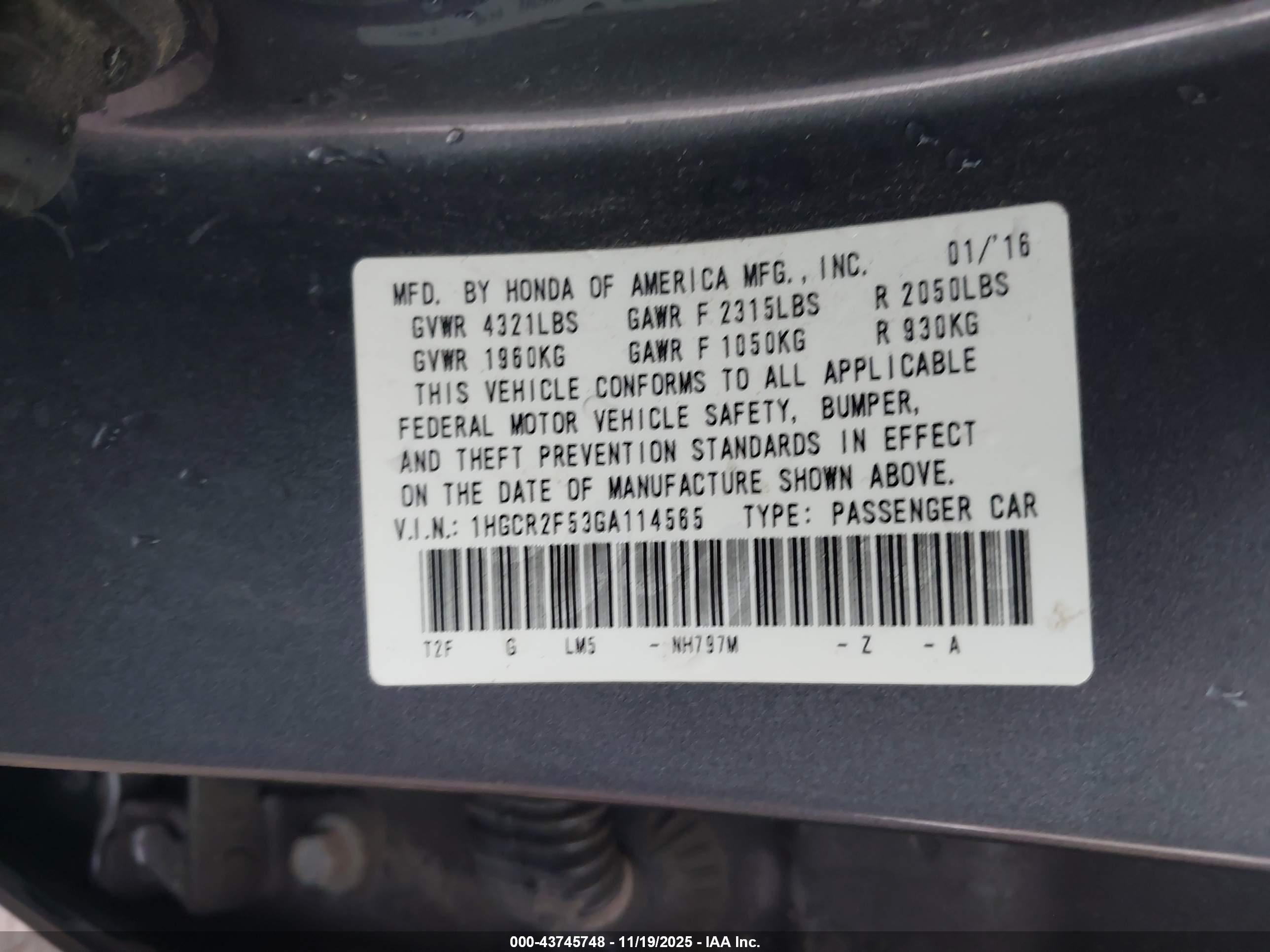 HONDA ACCORD image 9