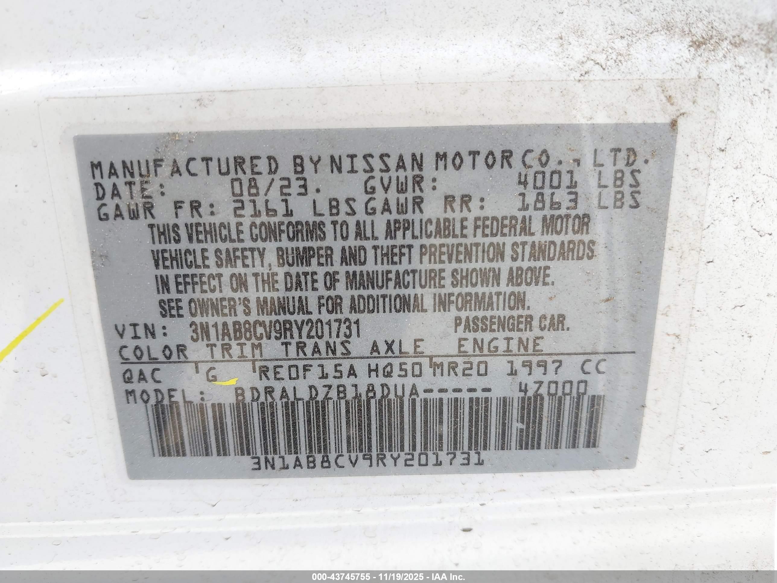 NISSAN SENTRA image 9