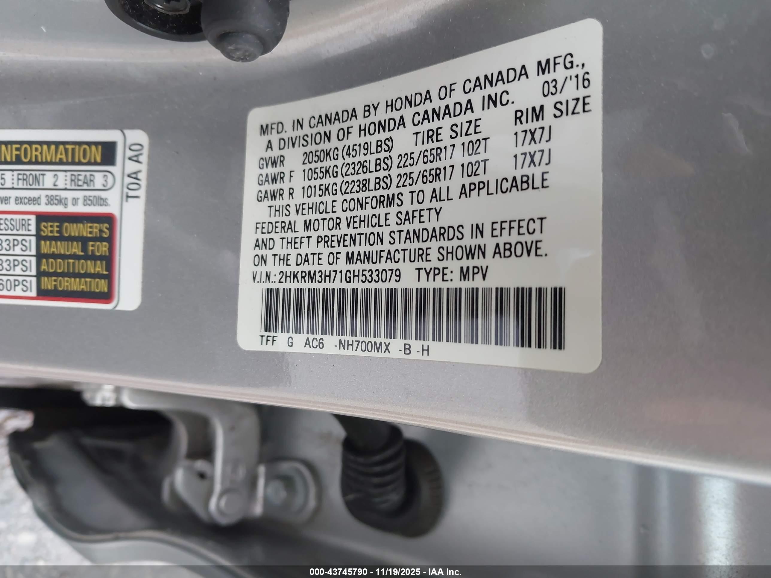 HONDA CR-V image 9