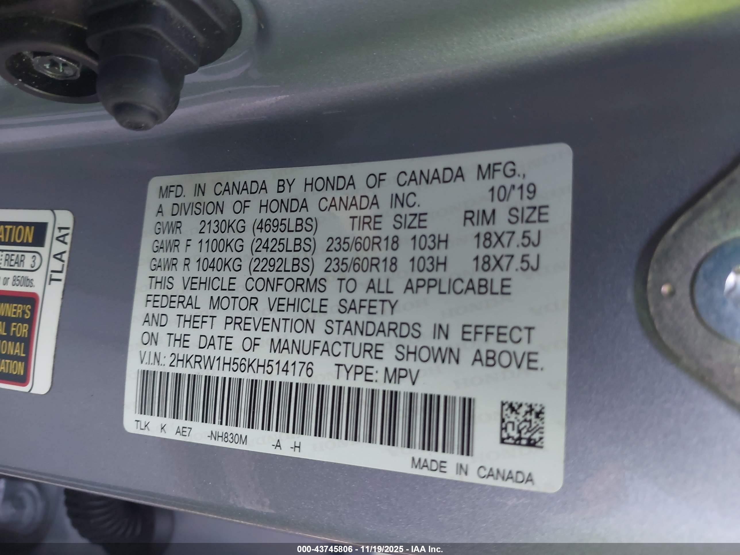 HONDA CR-V image 9