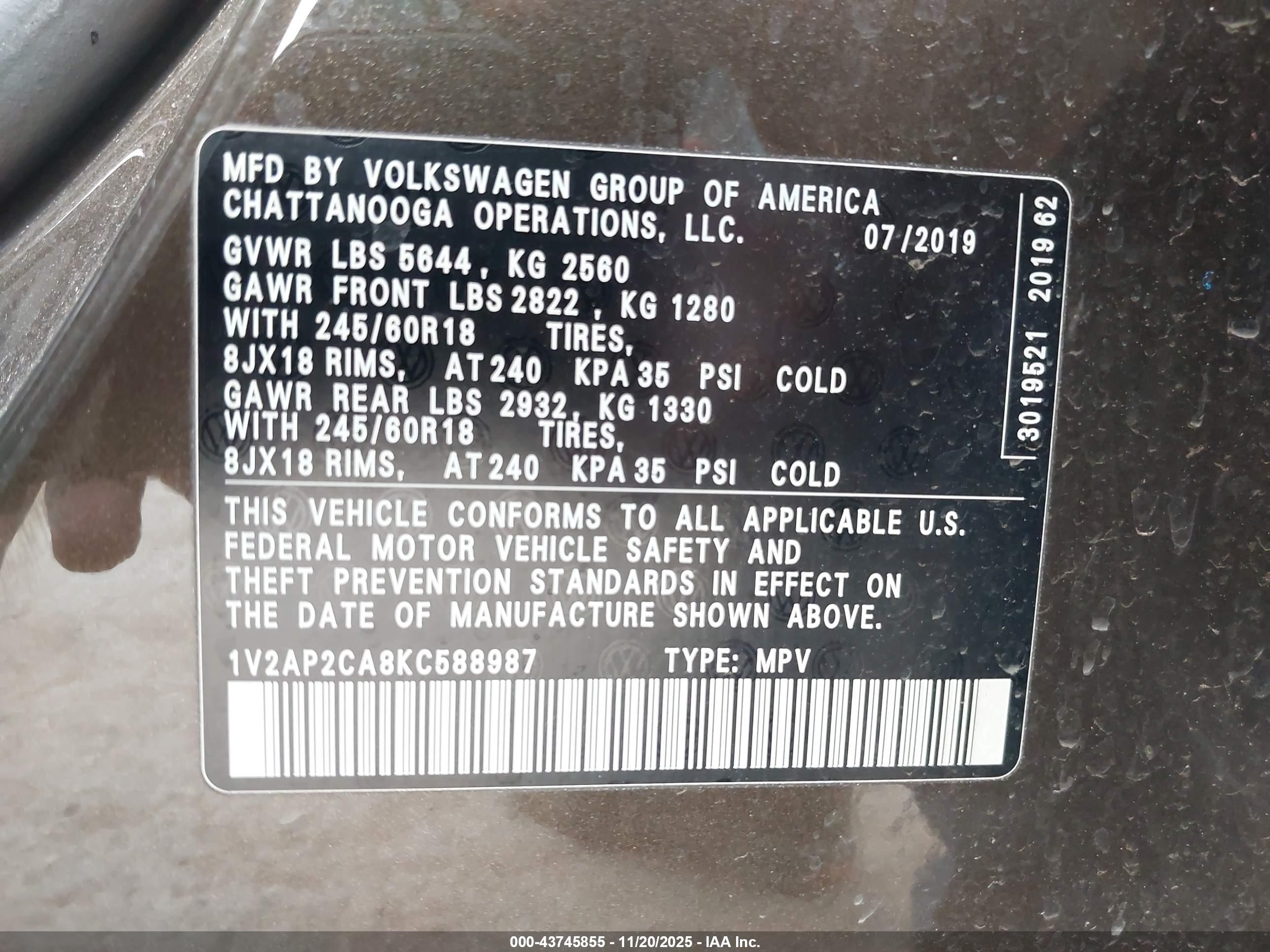 VOLKSWAGEN ATLAS image 9