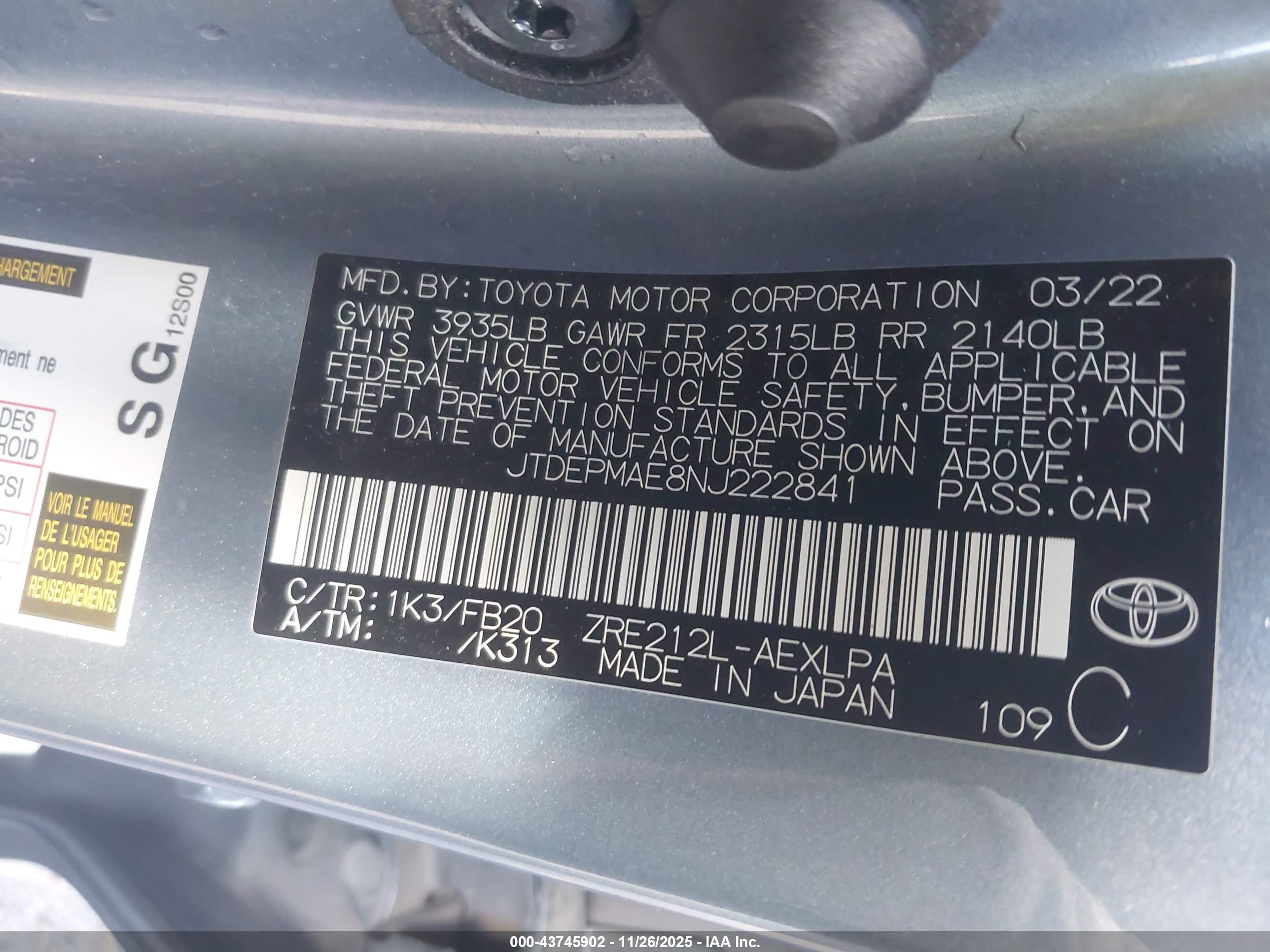 TOYOTA COROLLA image 9