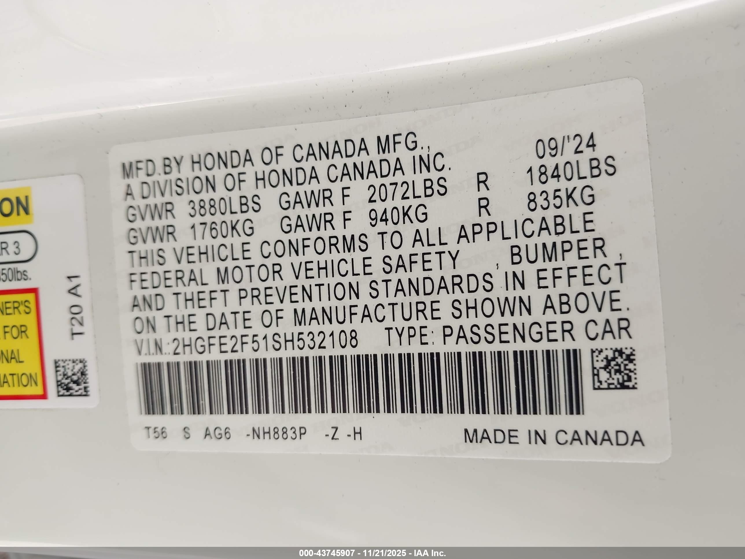 HONDA CIVIC image 9