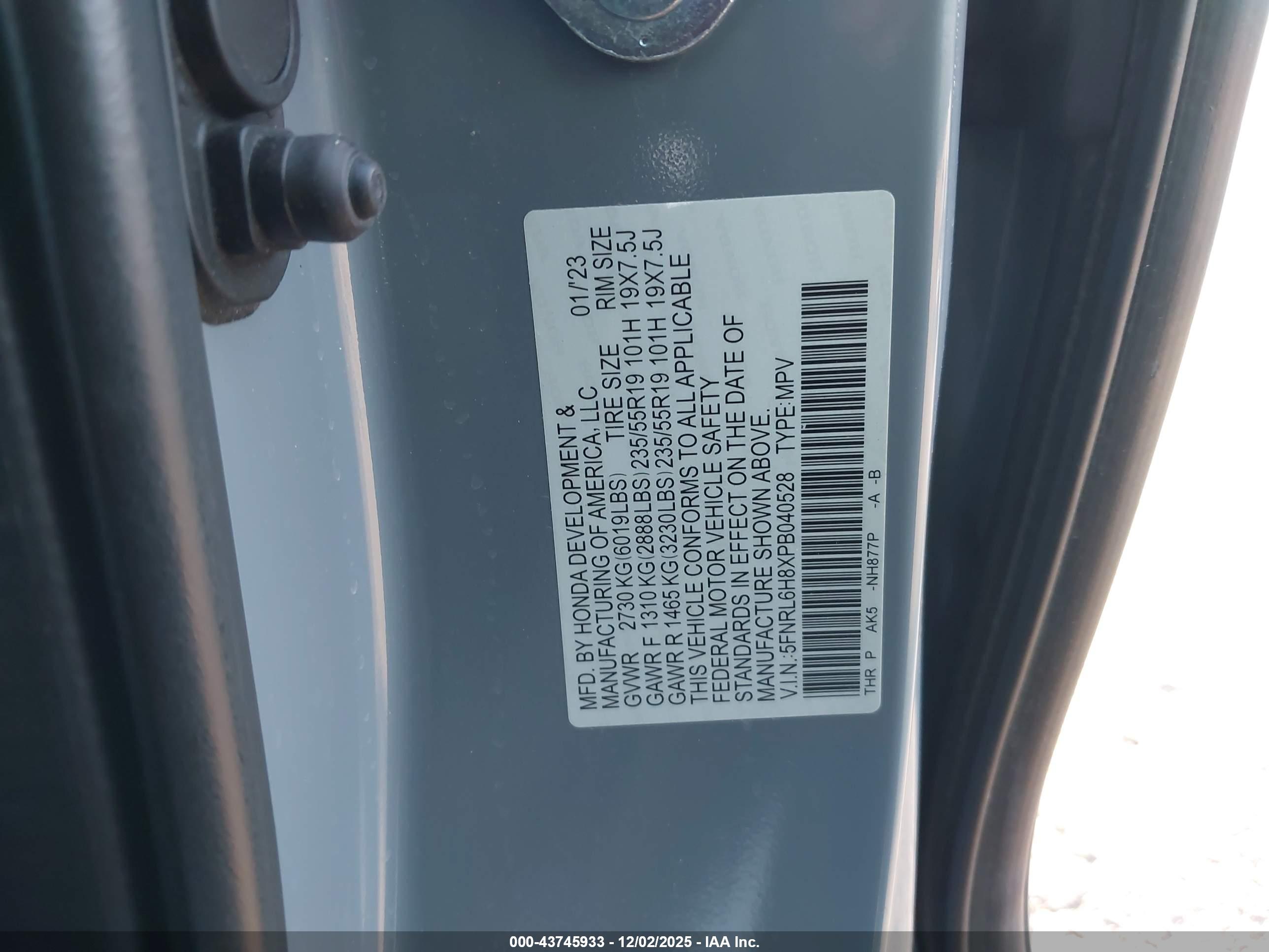 HONDA ODYSSEY image 9