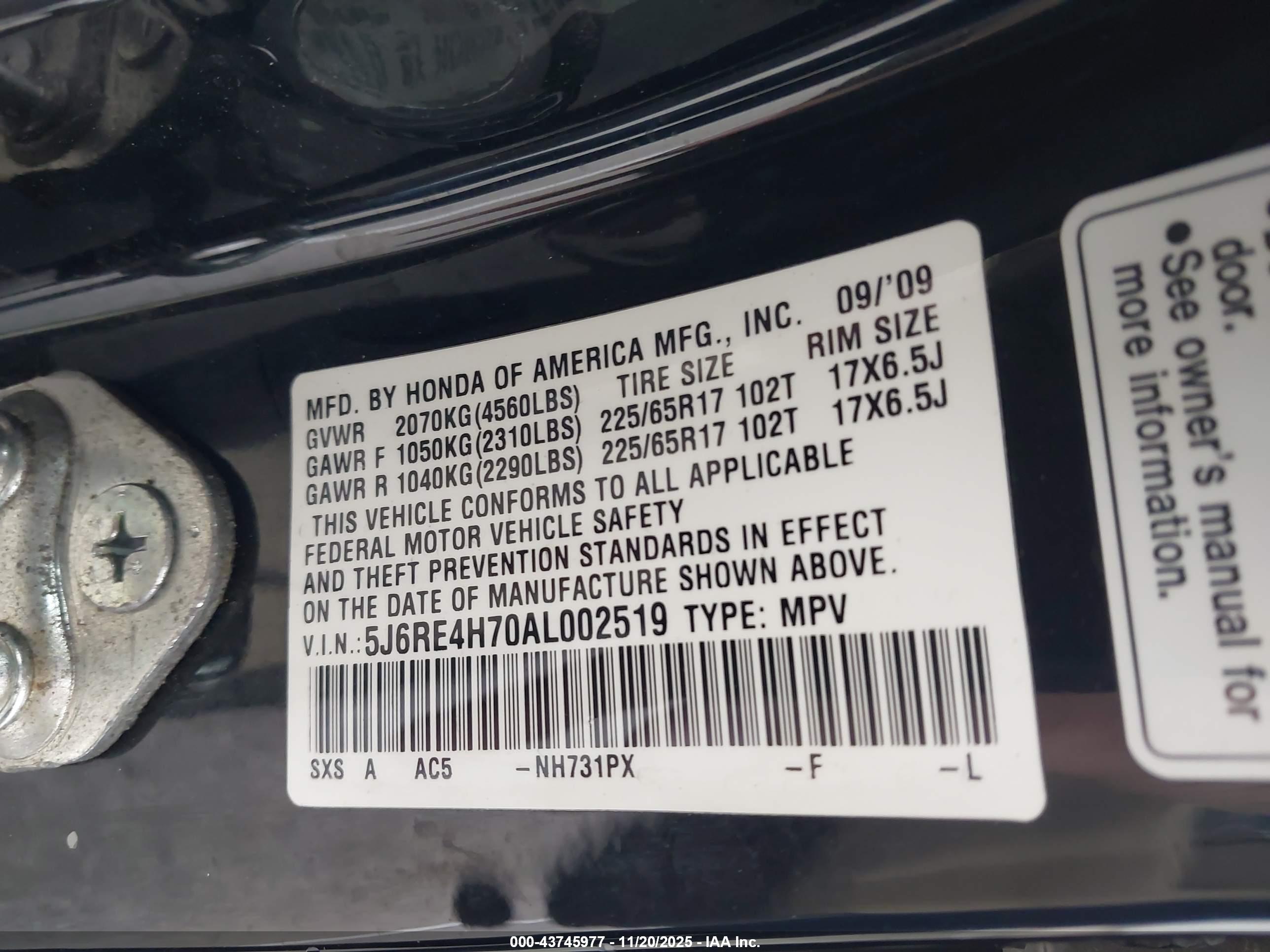 HONDA CR-V image 9