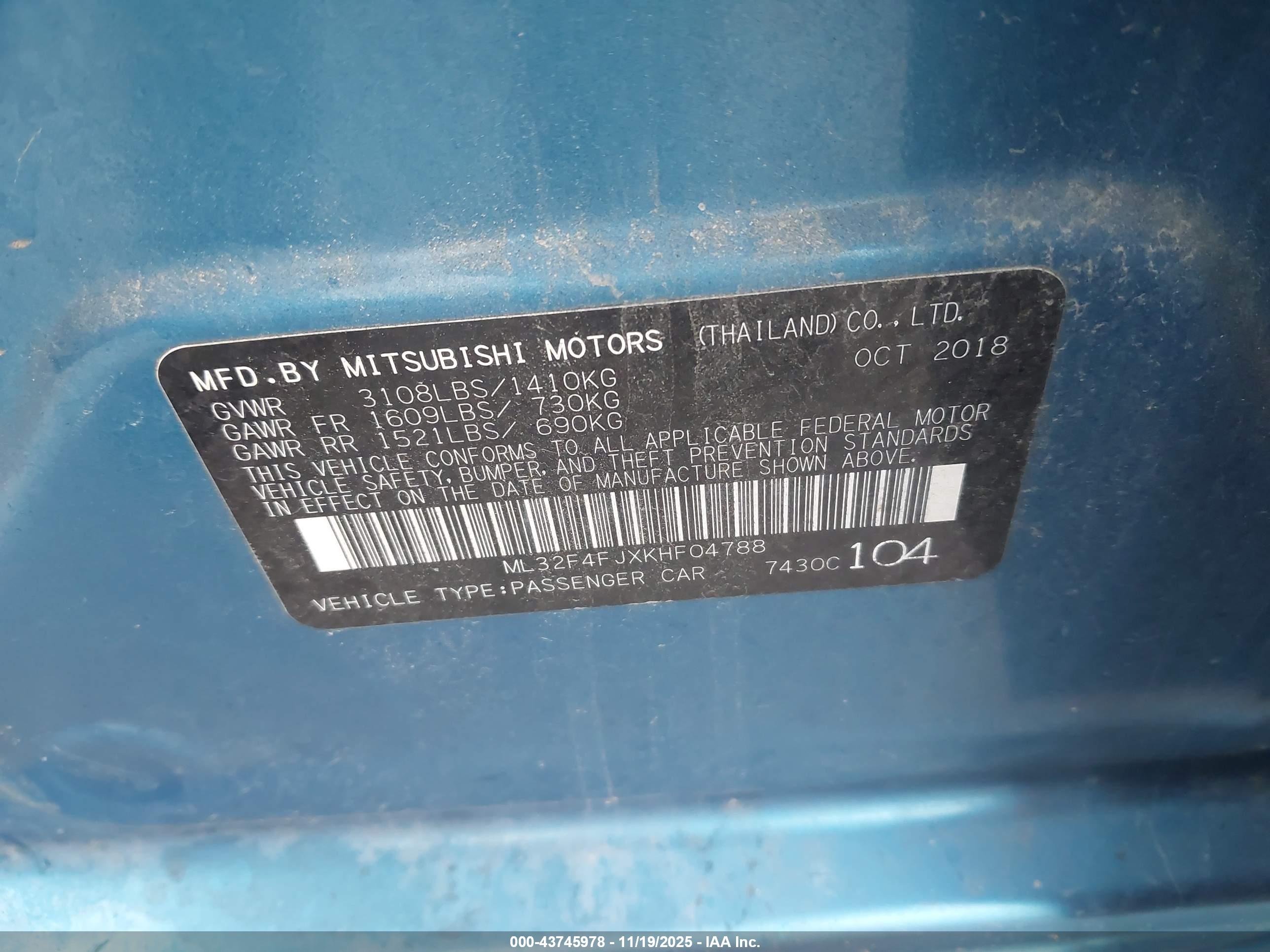MITSUBISHI MIRAGE image 9